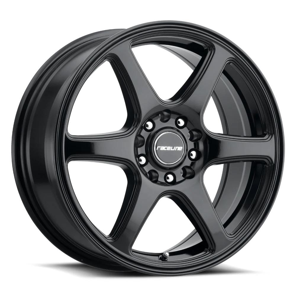 Raceline 146B Matrix 14x5.5in / 5x100/5x114.3 BP / 35mm Offset / 72.62mm Bore - Gloss Black Wheel