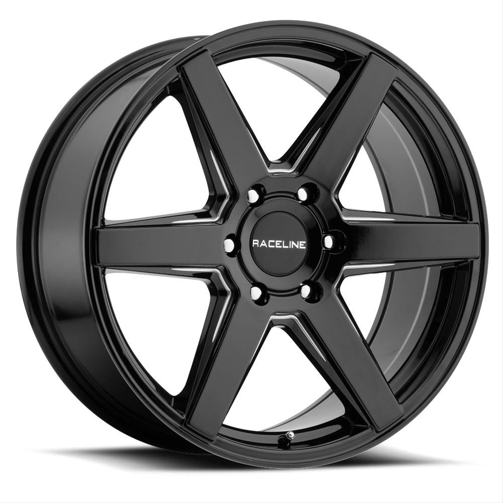 Raceline Wheels 156B-88060+15 Wheel , Surge, Aluminum Black 18x8 6x5.5