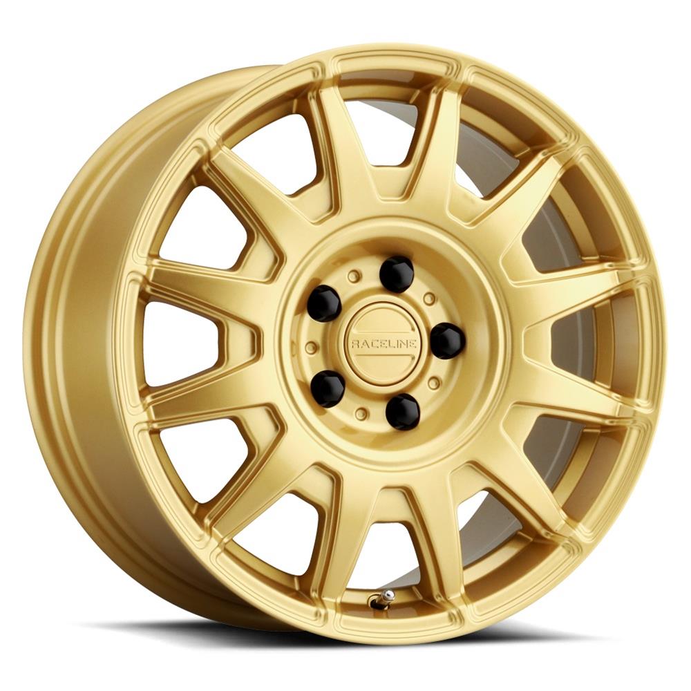 Raceline 401GD Aero 17x8in / 5x114.3 BP / 40mm Offset / 72.62mm Bore - Gloss Gold Wheel