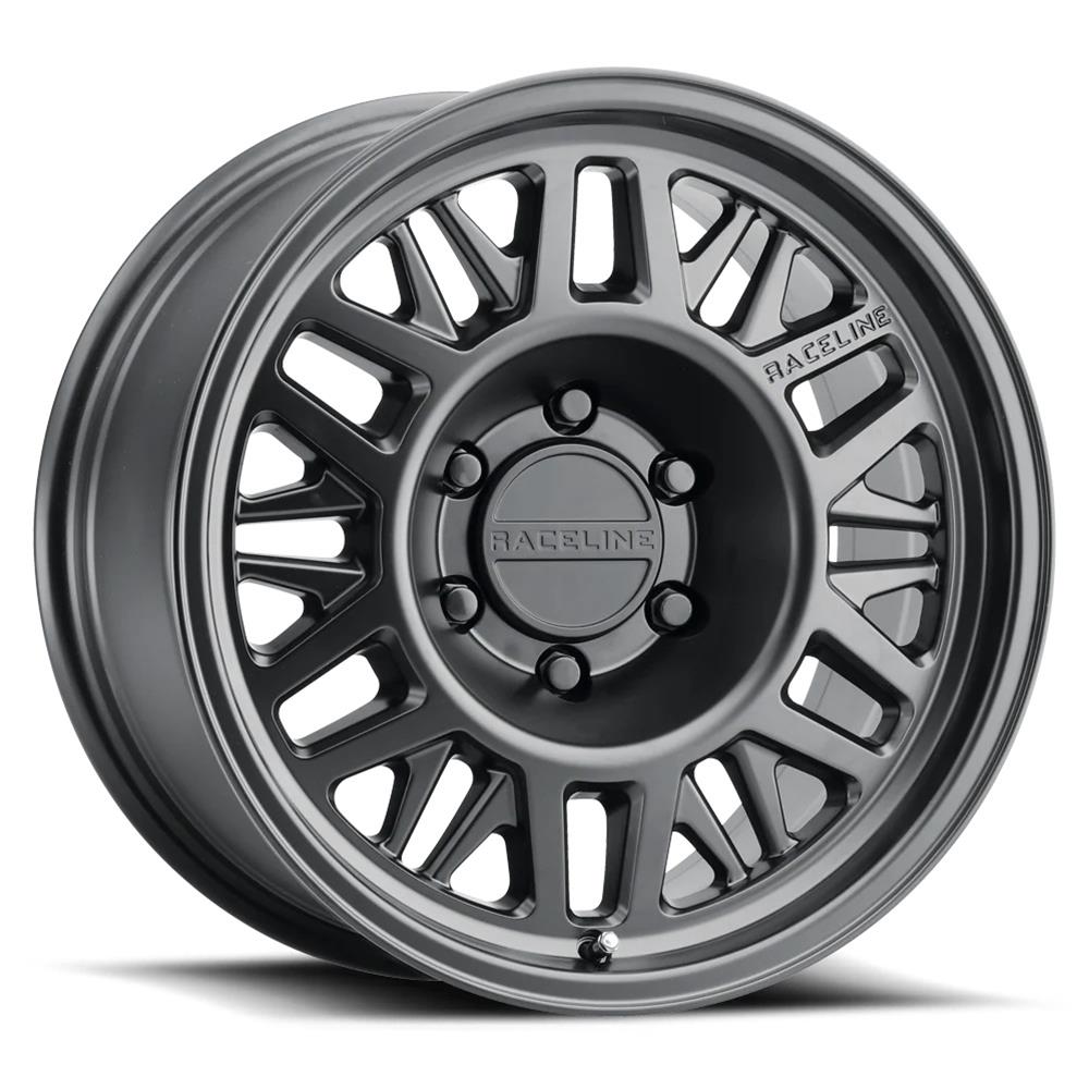 Raceline 451B Ryno 15x5in / 5x4.5 BP / 0mm Offset / 3.19in Bore - Satin Black Wheel