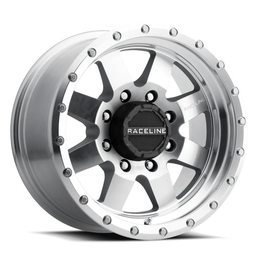 Raceline 935MC Defender 17x9in / 8x170 BP / 0mm Offset / 130.81mm Bore - Machined Wheel