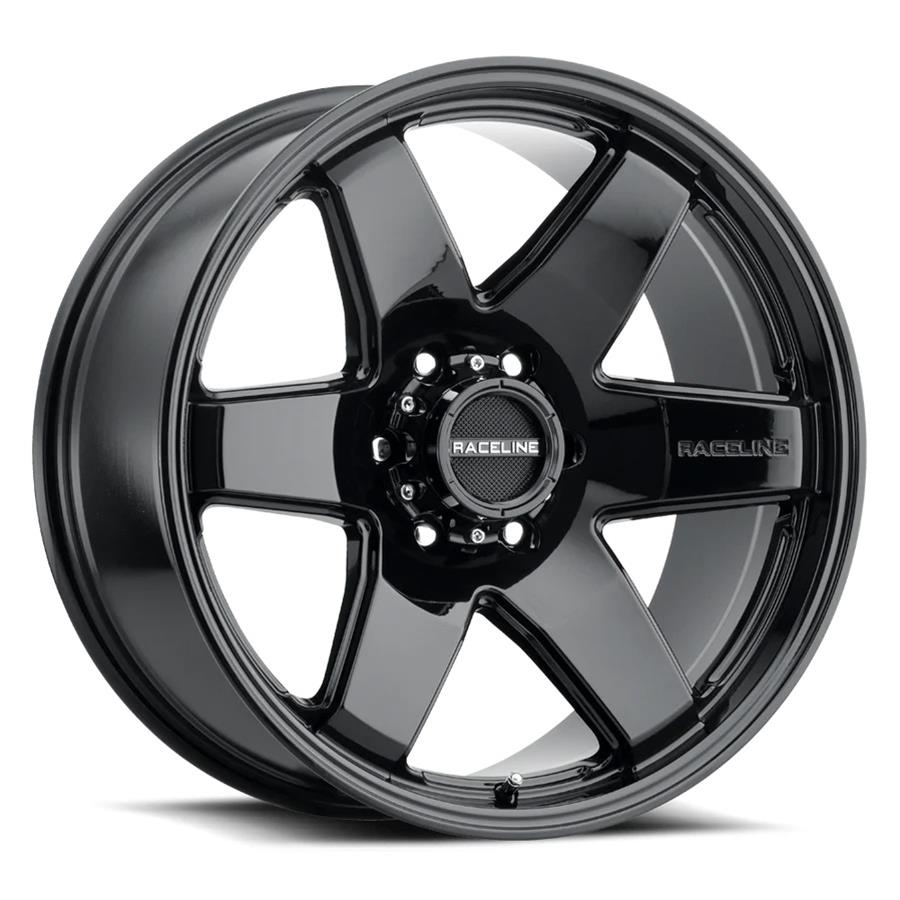 Raceline 942B Addict 20x9in / 6x135 BP / 18mm Offset / 87.1mm Bore - Gloss Black Wheel