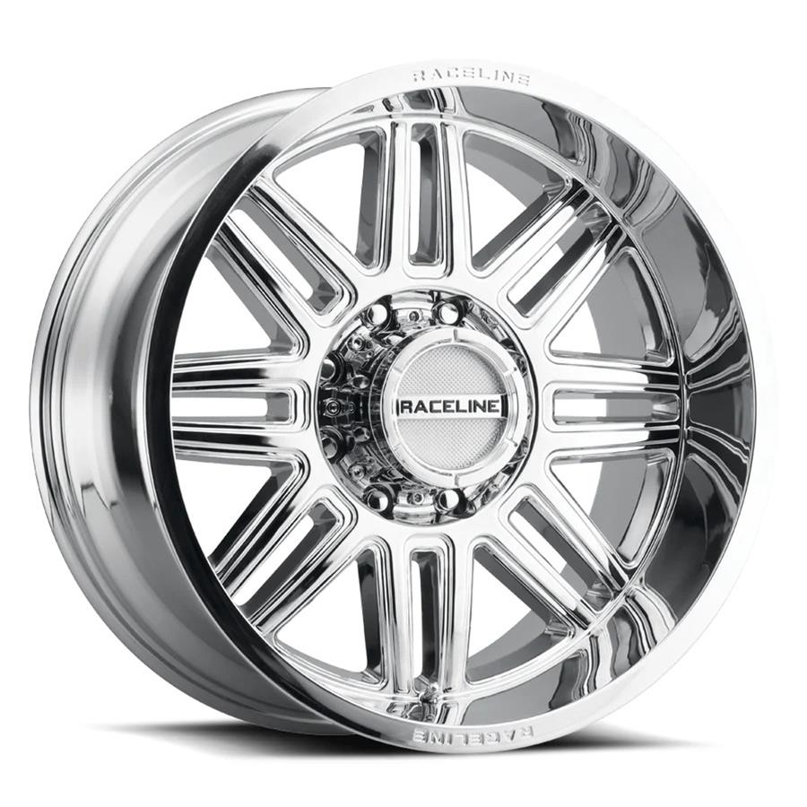 Raceline 948C Split 17x8.5in / 5x127 BP / 18mm Offset / 78.1mm Bore - Chrome Wheel