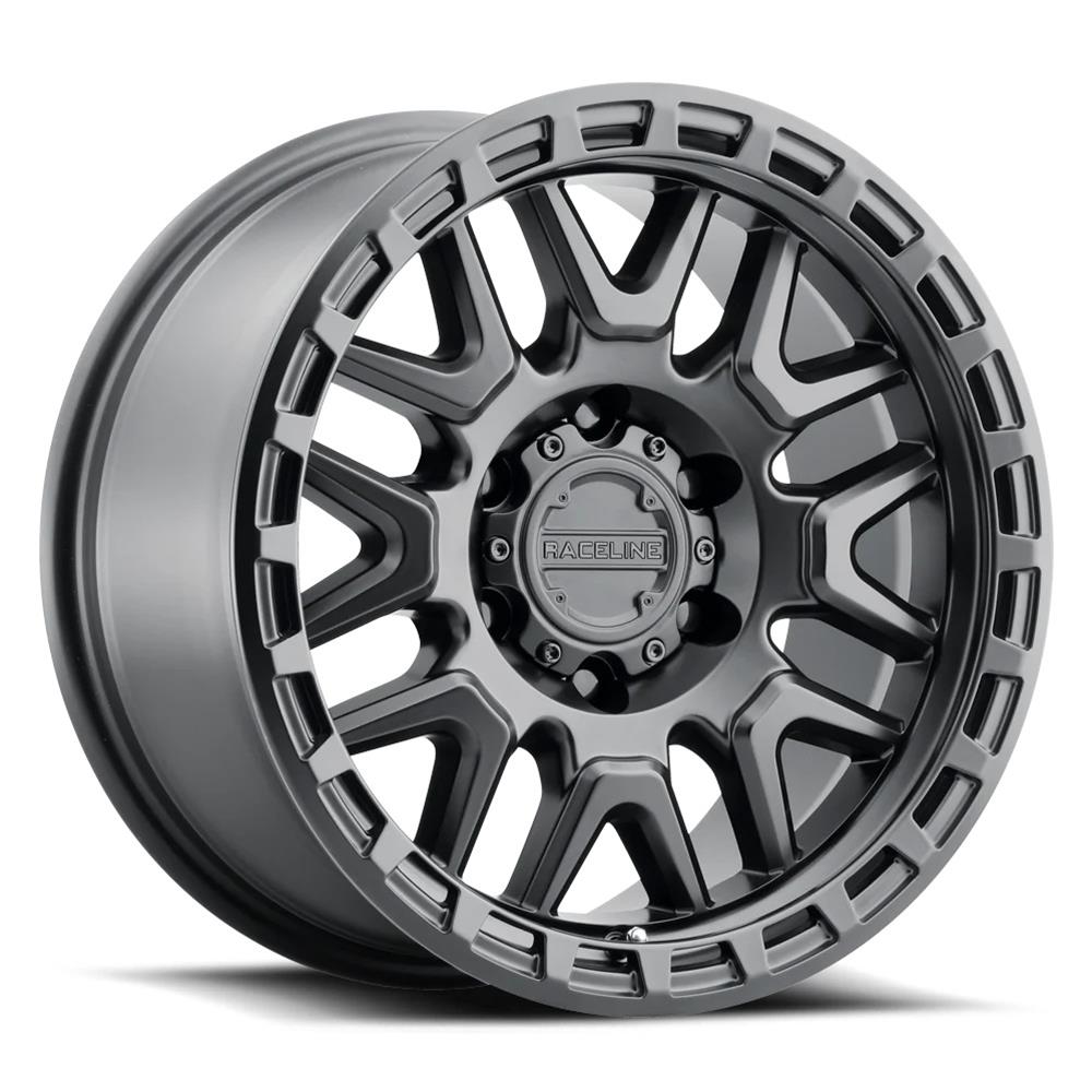 Raceline 953B Krank 16x8in / 5x114.3 BP / 0mm Offset / 72.62mm Bore - Satin Black Wheel