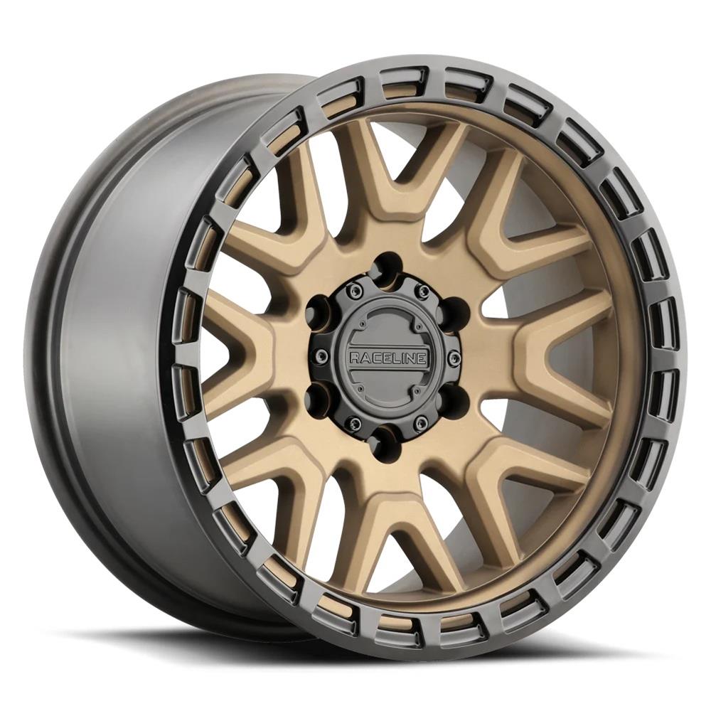 Raceline 953BZ Krank 17x8.5in / 6x135 BP / 18mm Offset / 87.1mm Bore - Bronze Wheel