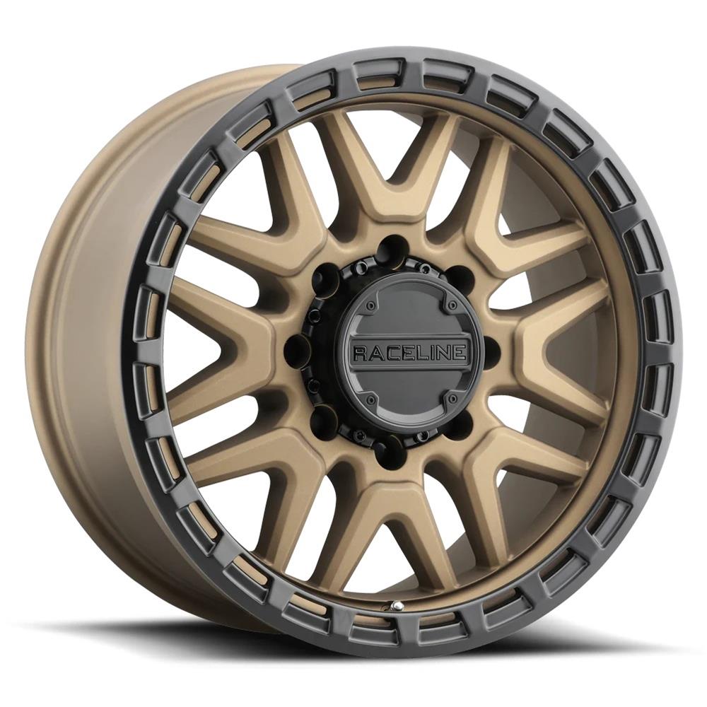 Raceline 953BZ Krank 18x9in / 6x139.7 BP / 18mm Offset / 106.1mm Bore - Bronze Wheel