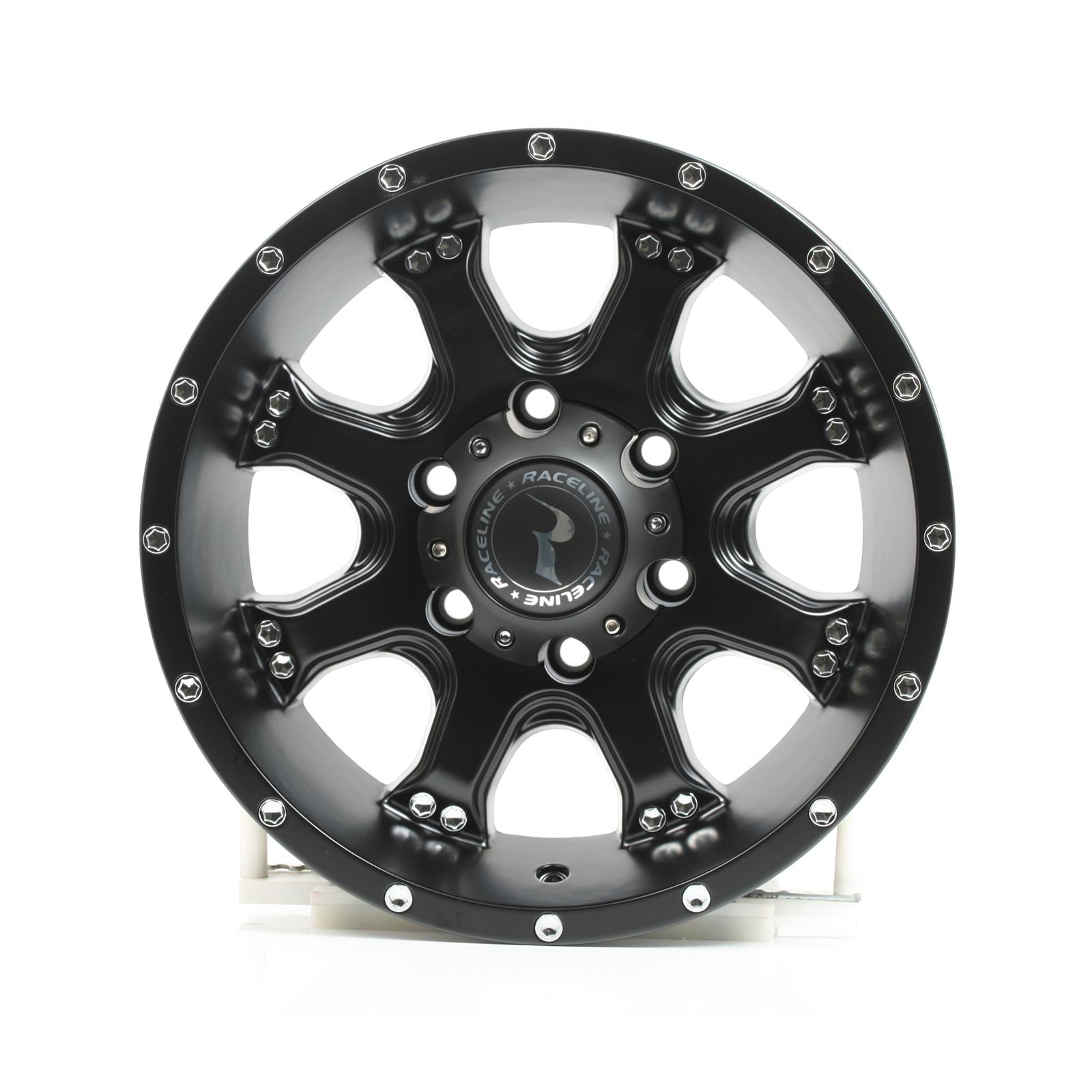 Raceline 991B Assault 16x8in / 6x139.7 BP / 0mm Offset / 106.1mm Bore - Satin Black Wheel thumbnail 2