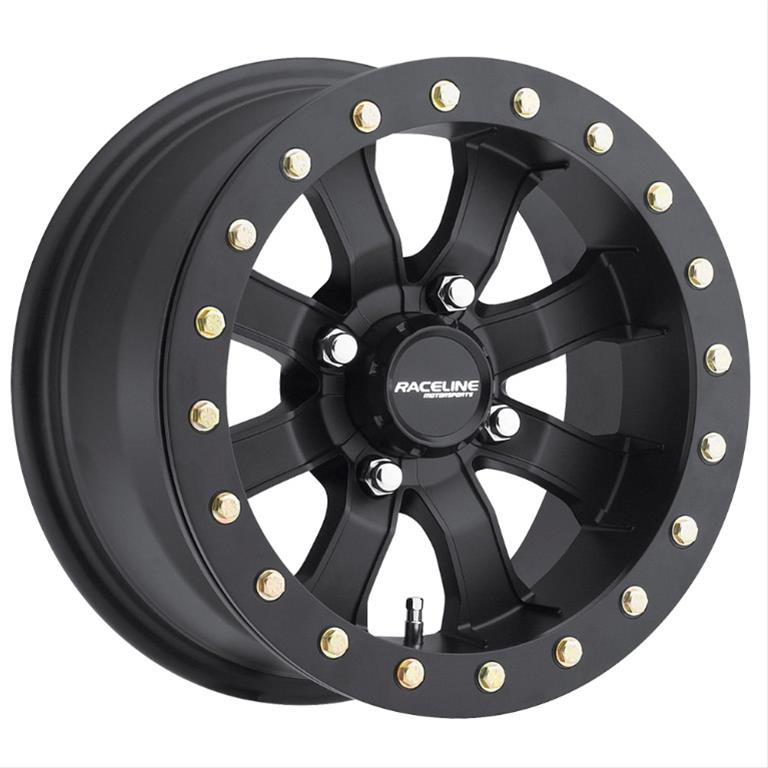 Raceline Wheels A71 Mamba Matte Black Beadlock A71B-47056+61 WHEEL ATV MAMBA BEADLOCK 14X74X156MM