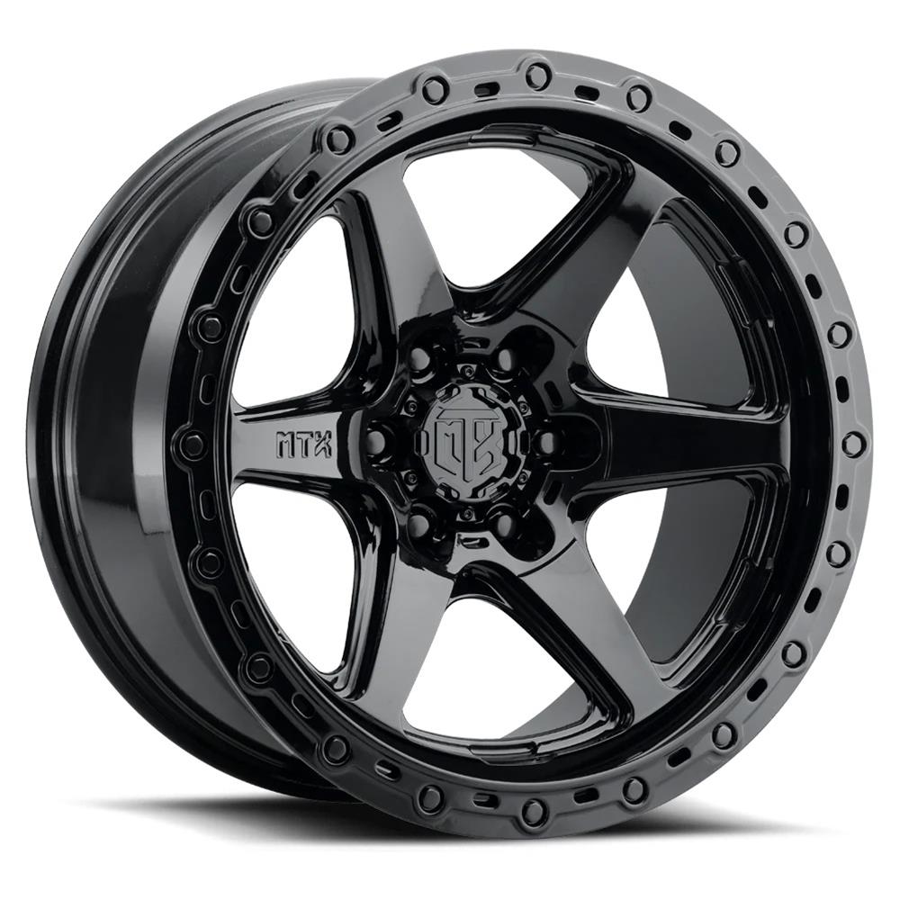 ランボルギーニ 6台セット MTX X300GB-221060-18 MTX Wheels X300GB Spitfire 6 Gloss Black