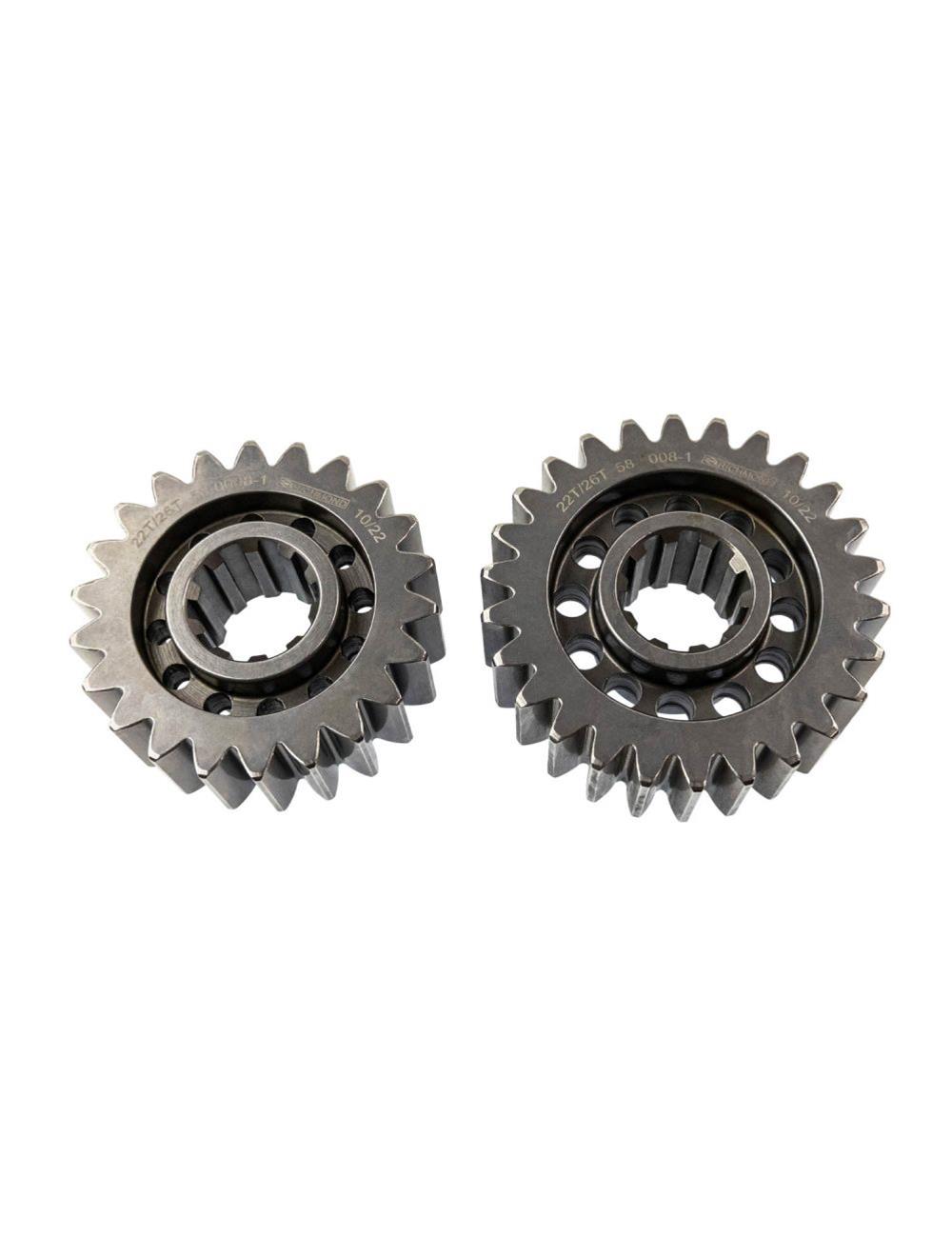 Richmond Gear Lightweight Quick-Change Sets 58-0008-1 Quick Change Gears, 10-spline, SAE 8620 Steel, 22/26 Teeth, Heat-Treated, Set