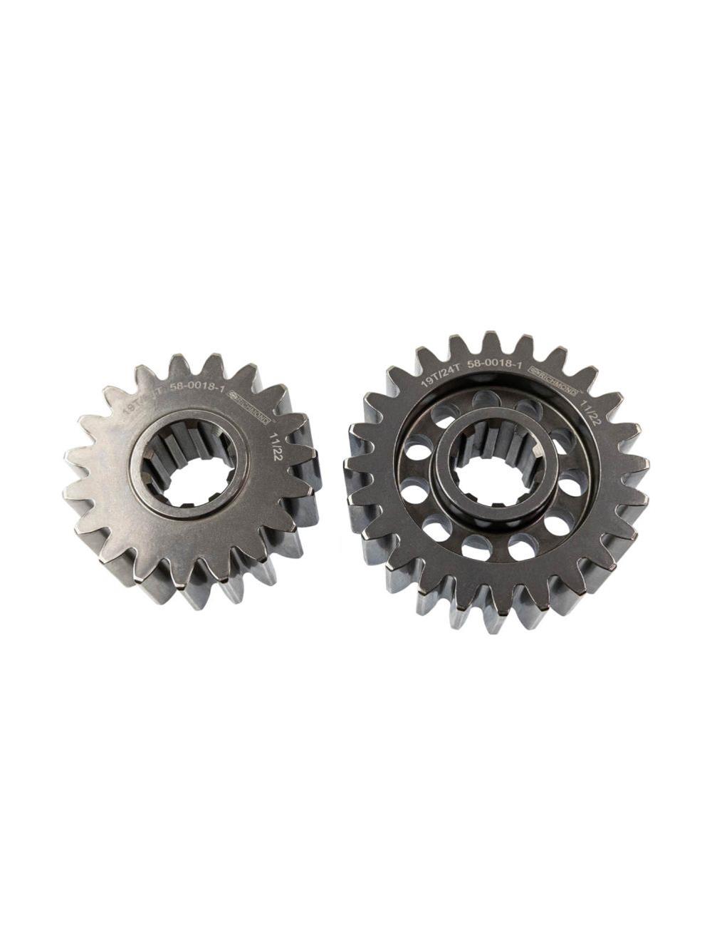 Richmond Gear Lightweight Quick-Change Sets 58-0018-1 Quick Change Gears, 10-spline, SAE 8620 Steel, 19/24 Teeth, Heat-Treated, Set