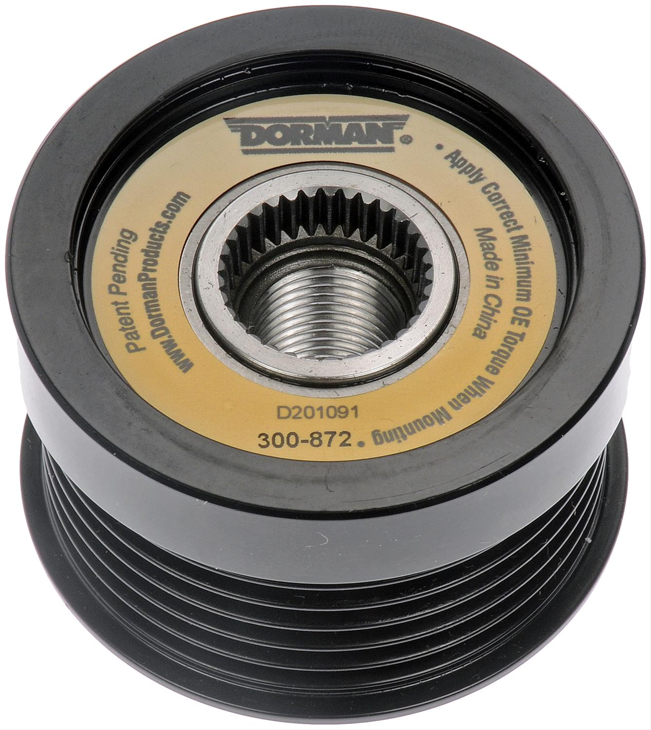 Rareelectrical NEW CLUTCH PULLEY COMPATIBLE WITH FREIGHTLINER F-228824.07 611-155-02-15 6111550315 230292 NEW 6 GROOVE CLUTCH PULLEY IS COMPATIBLE WITH VOLVO 9472909 021040