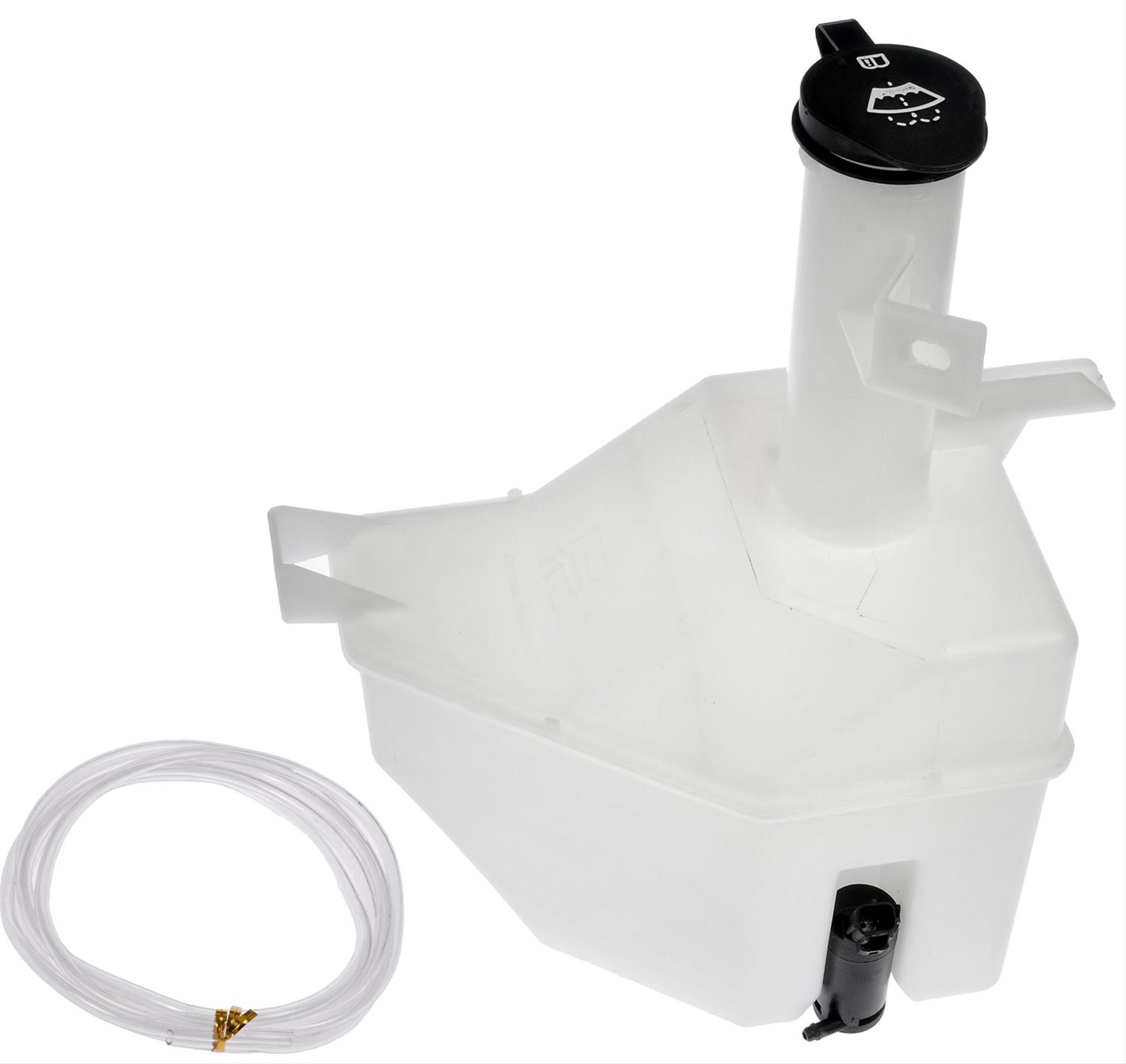 Windshield washer fluid in coolant reservoir