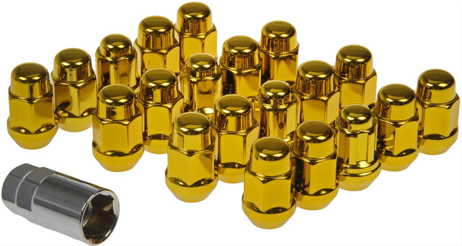 gold lug nuts