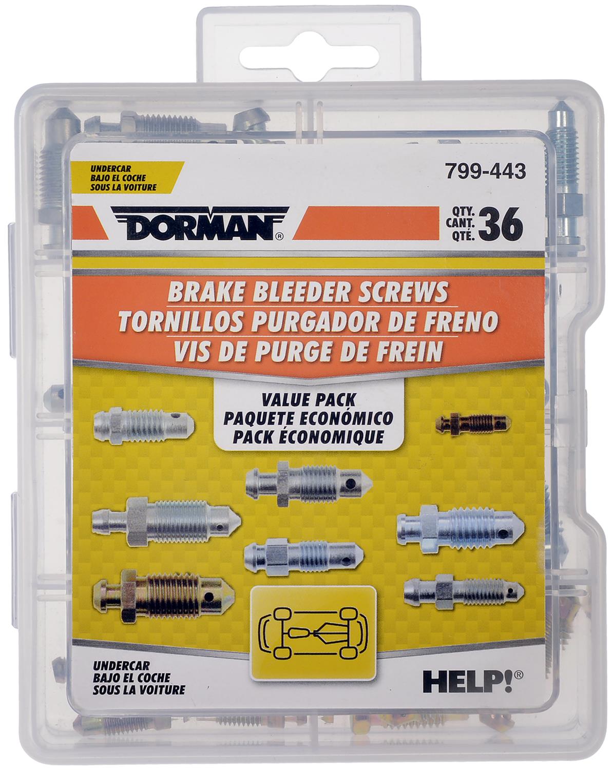 Brake Caliper Bleeder Screw Swordfish 30300 - 90pc Brake Bleeder