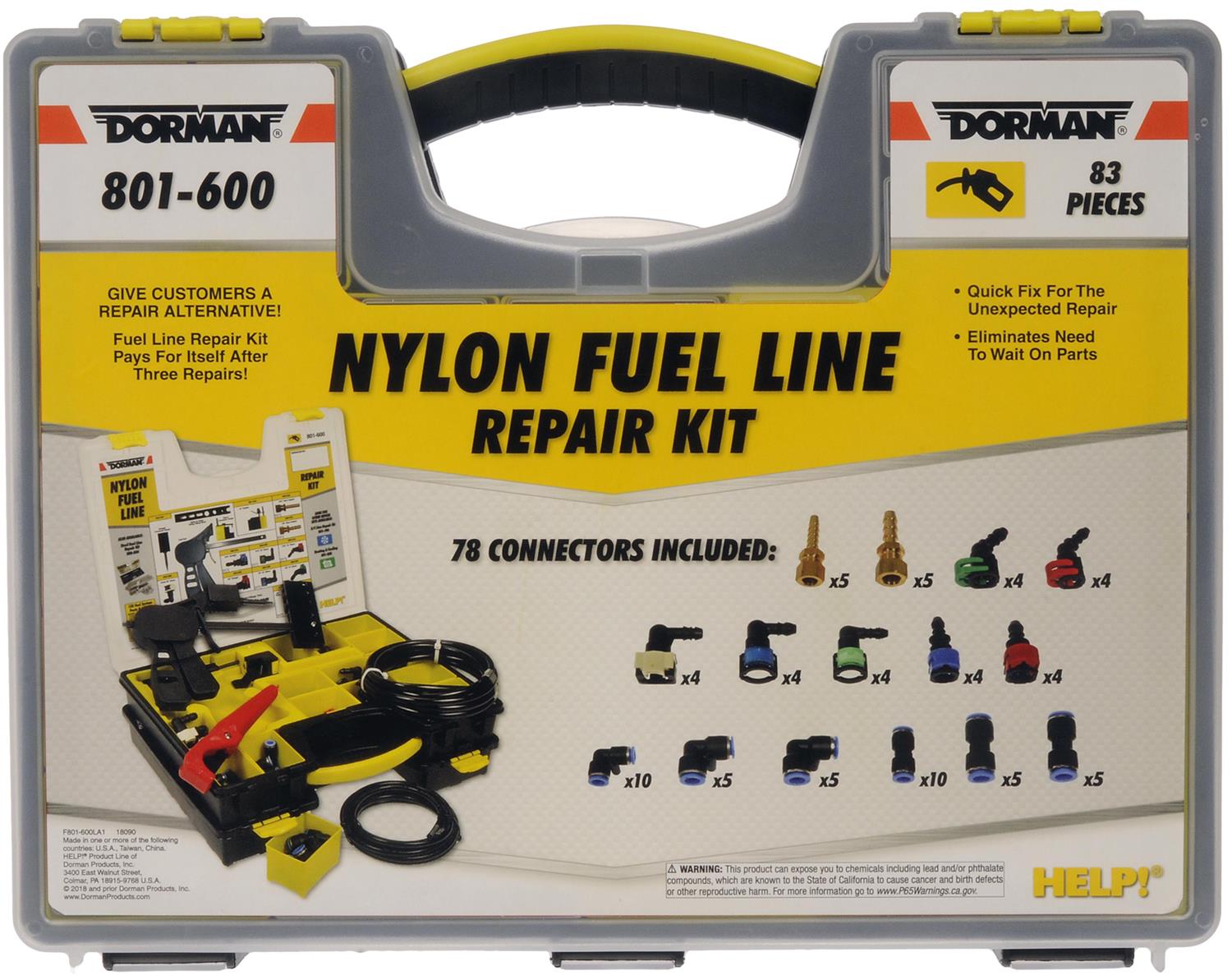 Dorman Fuel Line Repair Kit Instructions