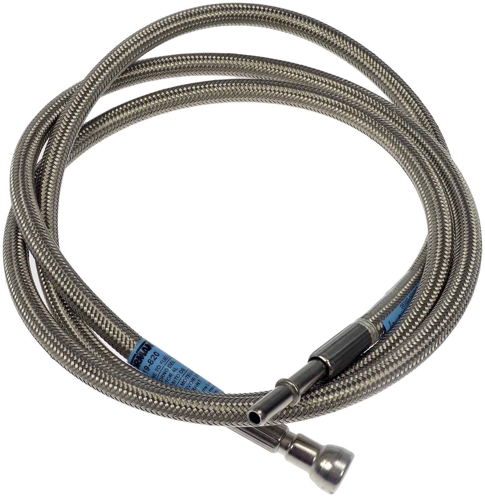 ヘアラインステンレススチール本革レザー Dorman 819-820 Dorman Flexible Braided Stainless Steel Fuel Lines
