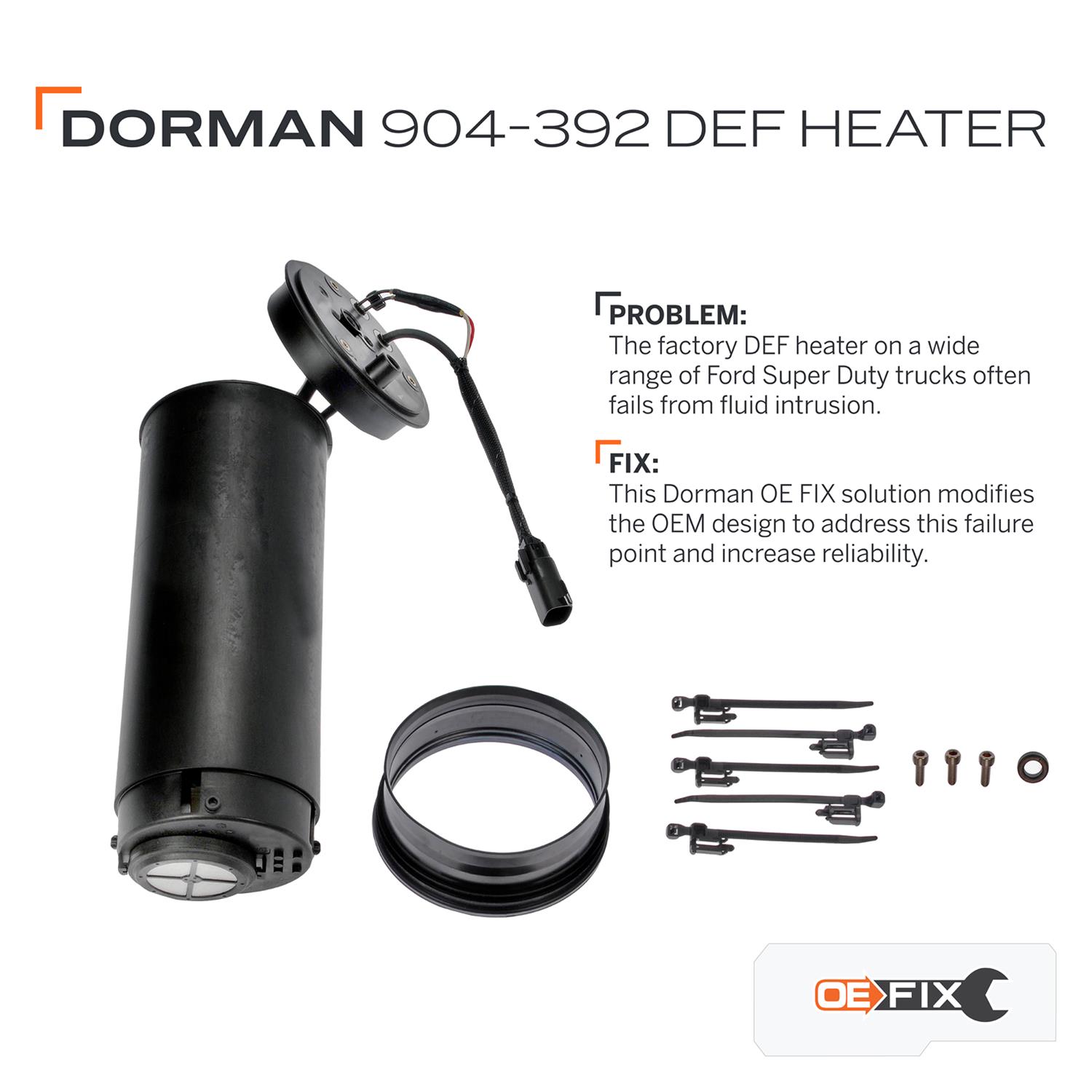Dorman 904392 Dorman Diesel Exhaust Fluid Heaters Summit Racing
