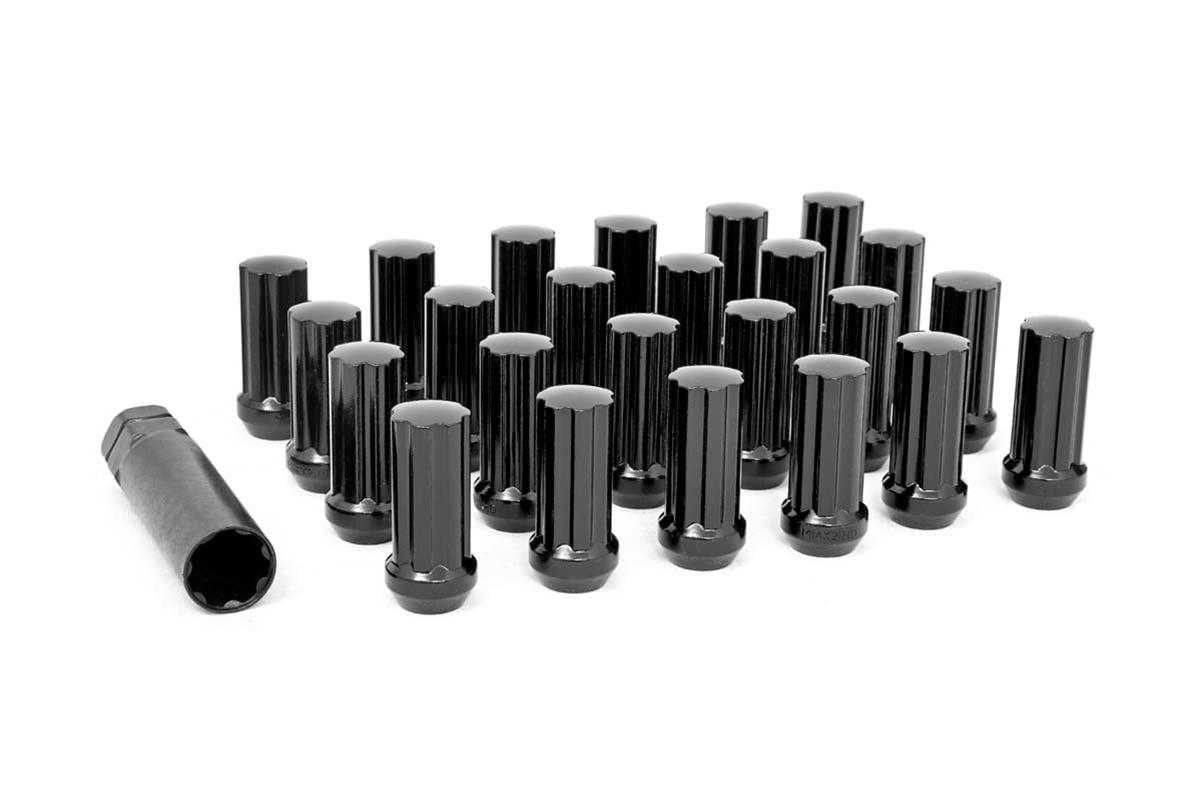 Rough Country 141524BLK Rough Country Spline-Drive Lug Nuts