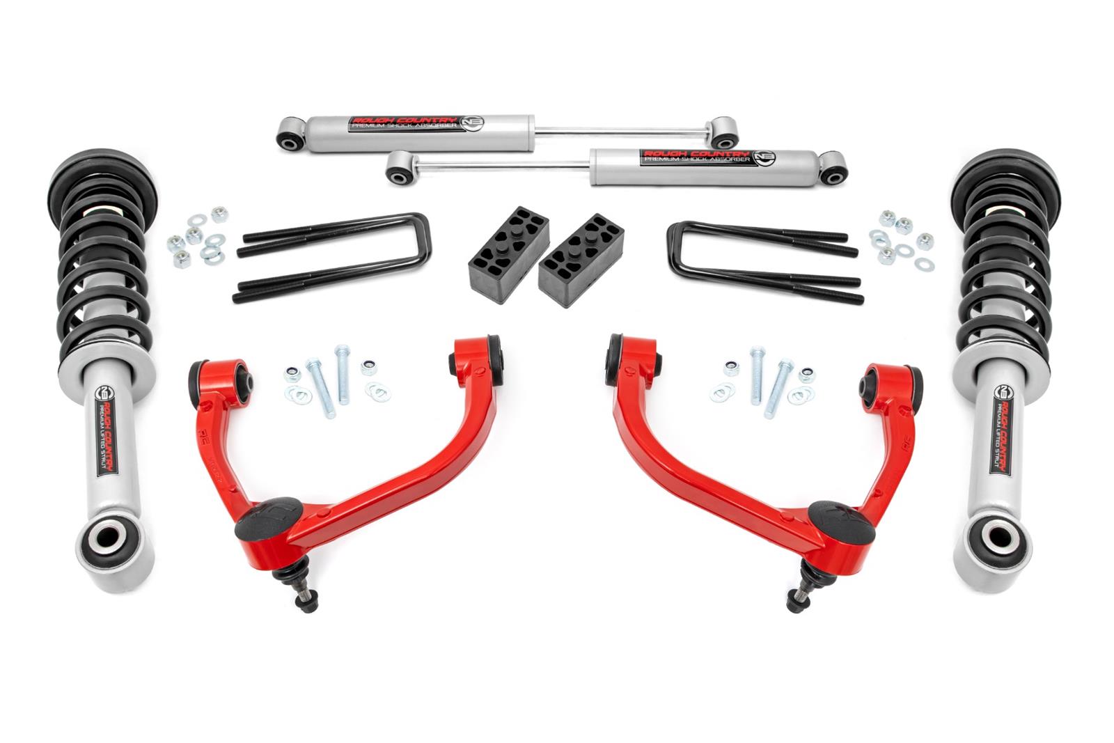 リプトン Rough Country 54431RED Rough Country N3 Suspension Lift Kits