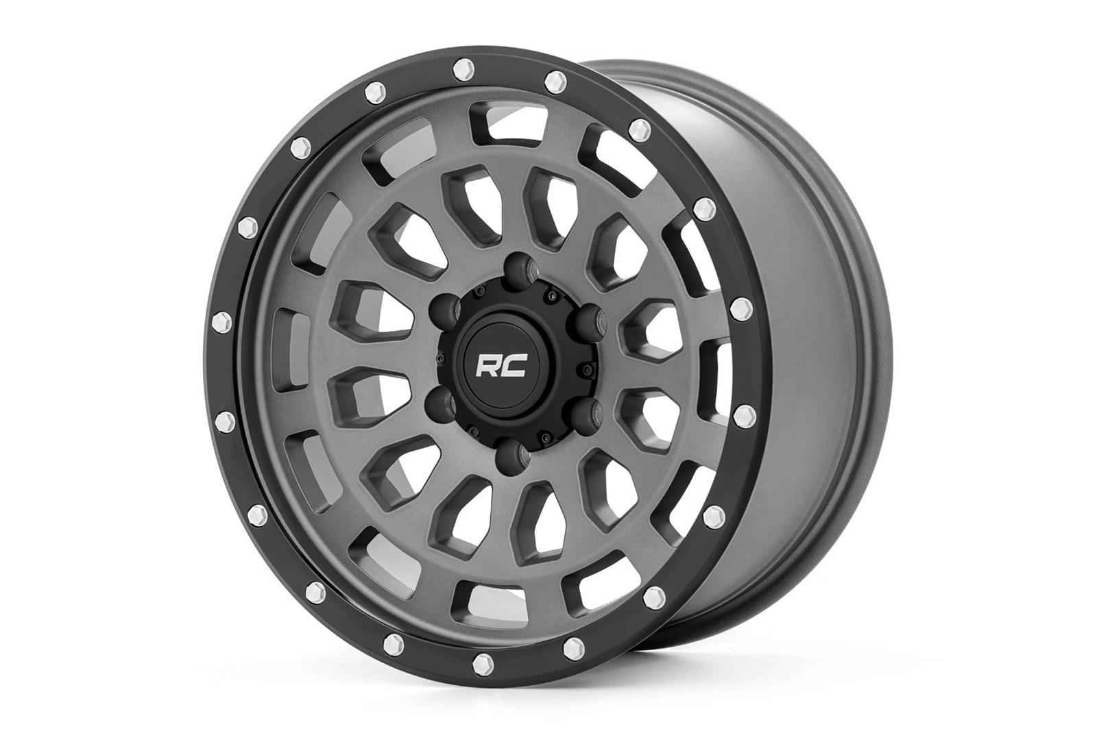 Rough Country 87170912G Rough Country 87 Series Matte Gray Wheels with ...