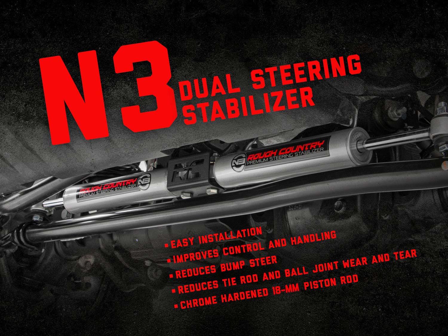 Rough Country 8733630 Rough Country N3 Steering Stabilizers