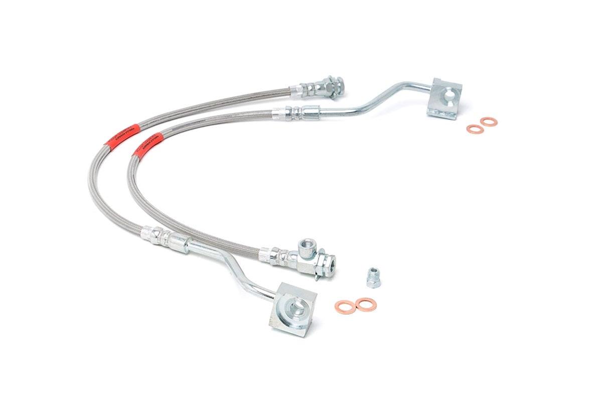 Tora Extended Brake Hose Lines (Front, +50mm) For Toyota Hilux LN106 RN105 LN107 LN111 RN106 (1988-1999)