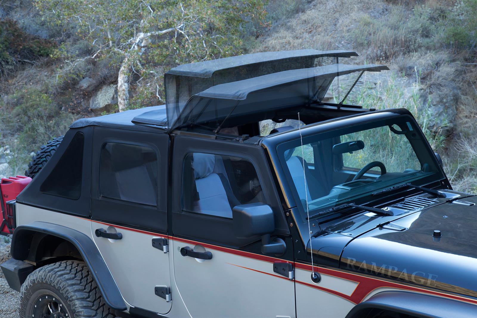 Rampage 139935 Rampage Trailview Frameless Soft Tops Summit Racing