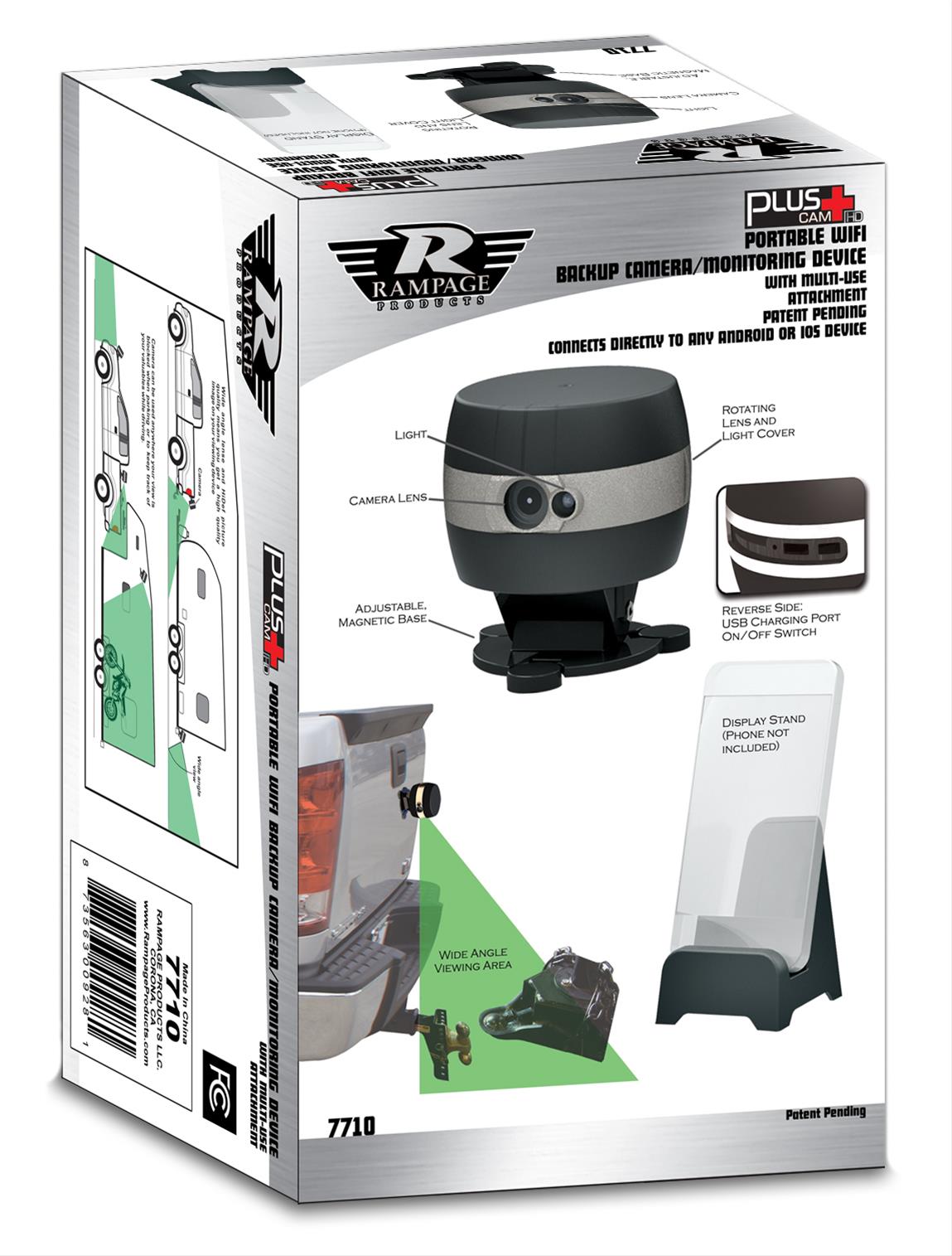 Backup Camera Summit Racing Rampage 7710 Rampage Portable Wireless Wi-Fi Backup Cameras | Summit Racing