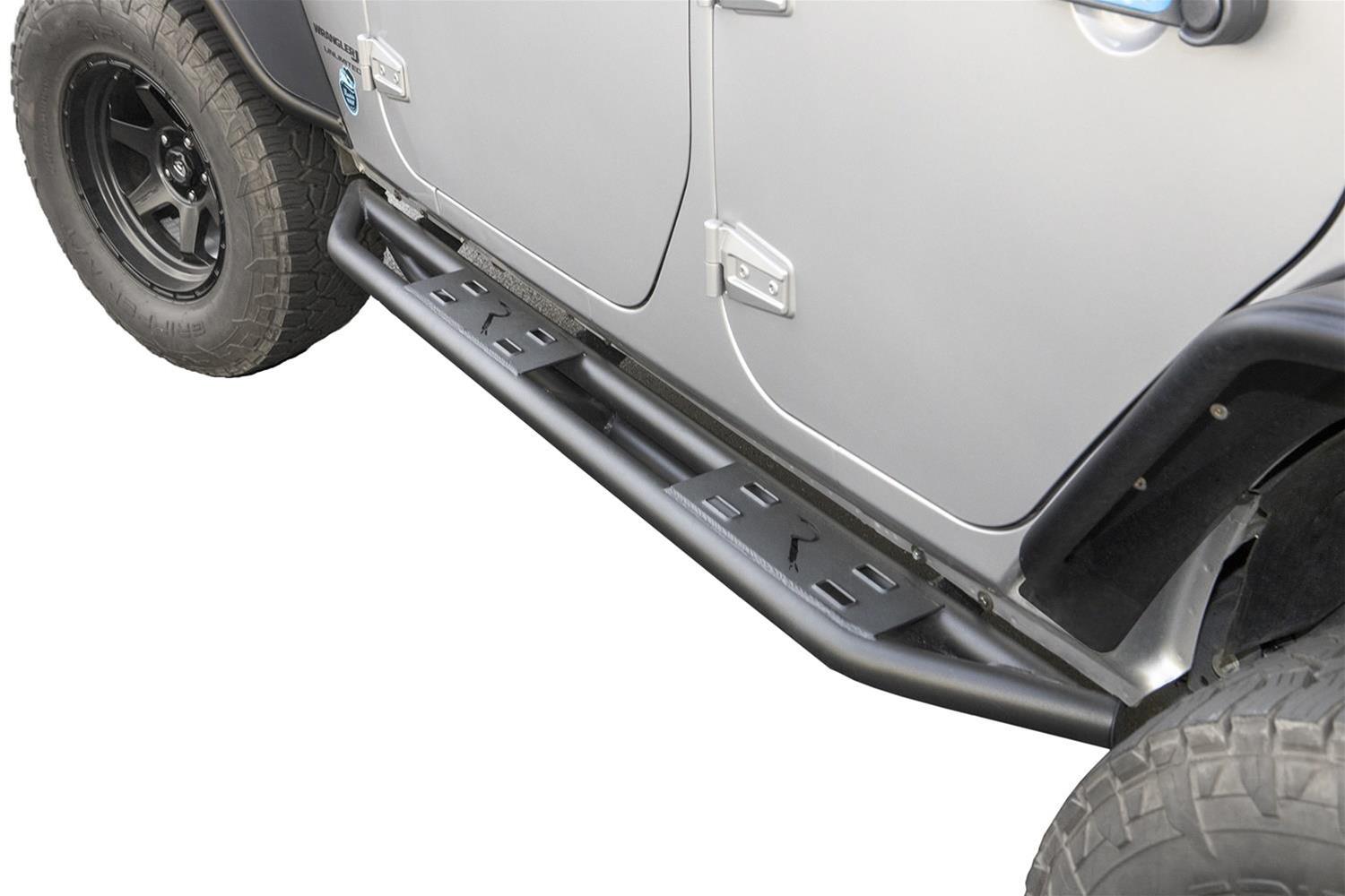 Rampage 07-18 Jeep Wrangler JK Unlimited TrailCrawler Rock Slider & Rocker Guard - Black thumbnail 2