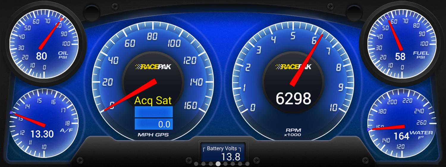 Racepak 12.3 in. Displays 250-DS-123 Digital Dashboard Displays, in LCD Display, Wiring Harness, Aluminum Housing, Black Anodized, External 16 GB Memory. Screen, VNet Systems, Kit thumbnail 9