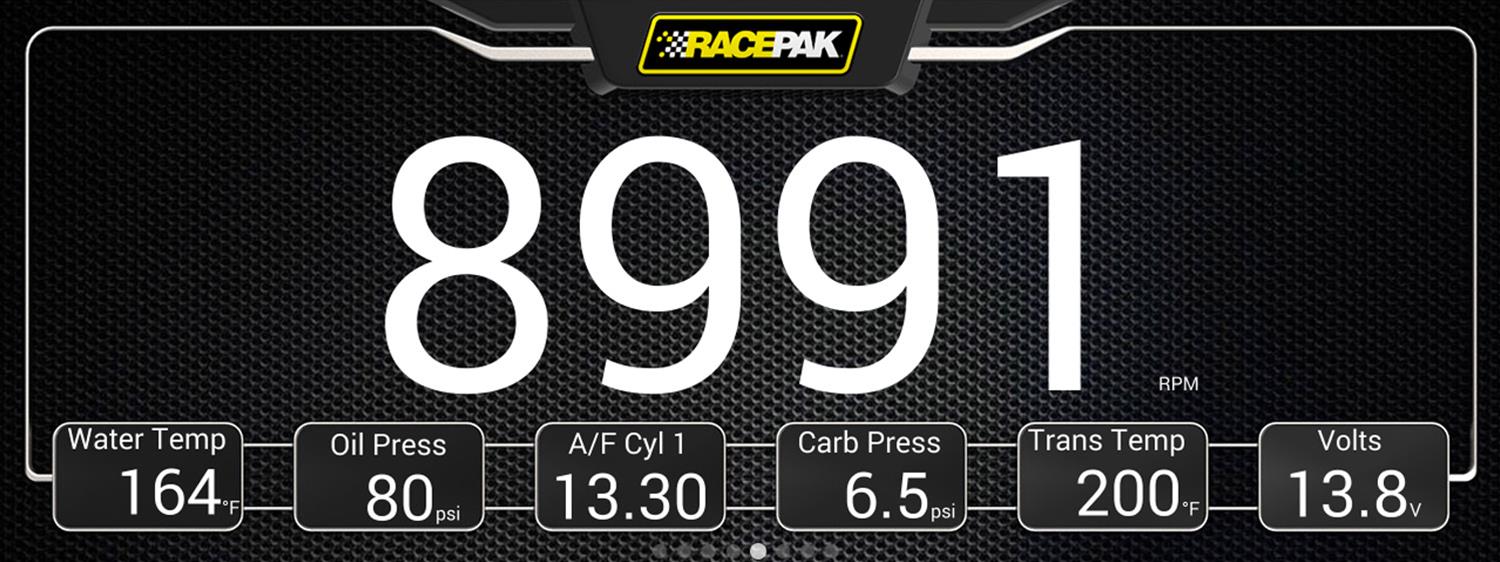 Racepak 12.3 in. Displays 250-DS-123 Digital Dashboard Displays, in LCD Display, Wiring Harness, Aluminum Housing, Black Anodized, External 16 GB Memory. Screen, VNet Systems, Kit thumbnail 6