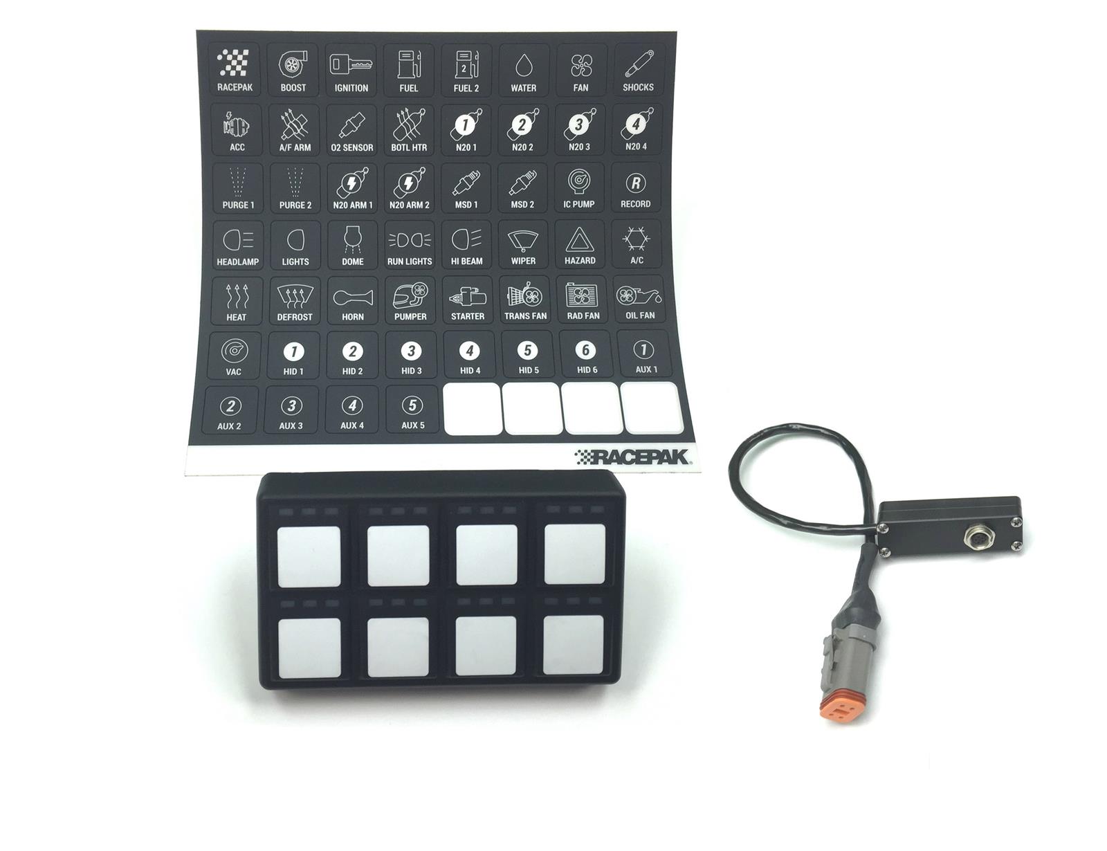 Racepak SmartWire Keypads 500-KT-KPAD8 Smartwire Keypad, Racepak, 500-SB-KPAD8, Each