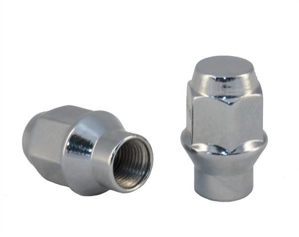 Rocket Racing Standard Lug Nuts C7804 Nut, ET Style Bulge Acorn, Steel, Chrome, 1/2 in.-20, Conical, Each thumbnail 2