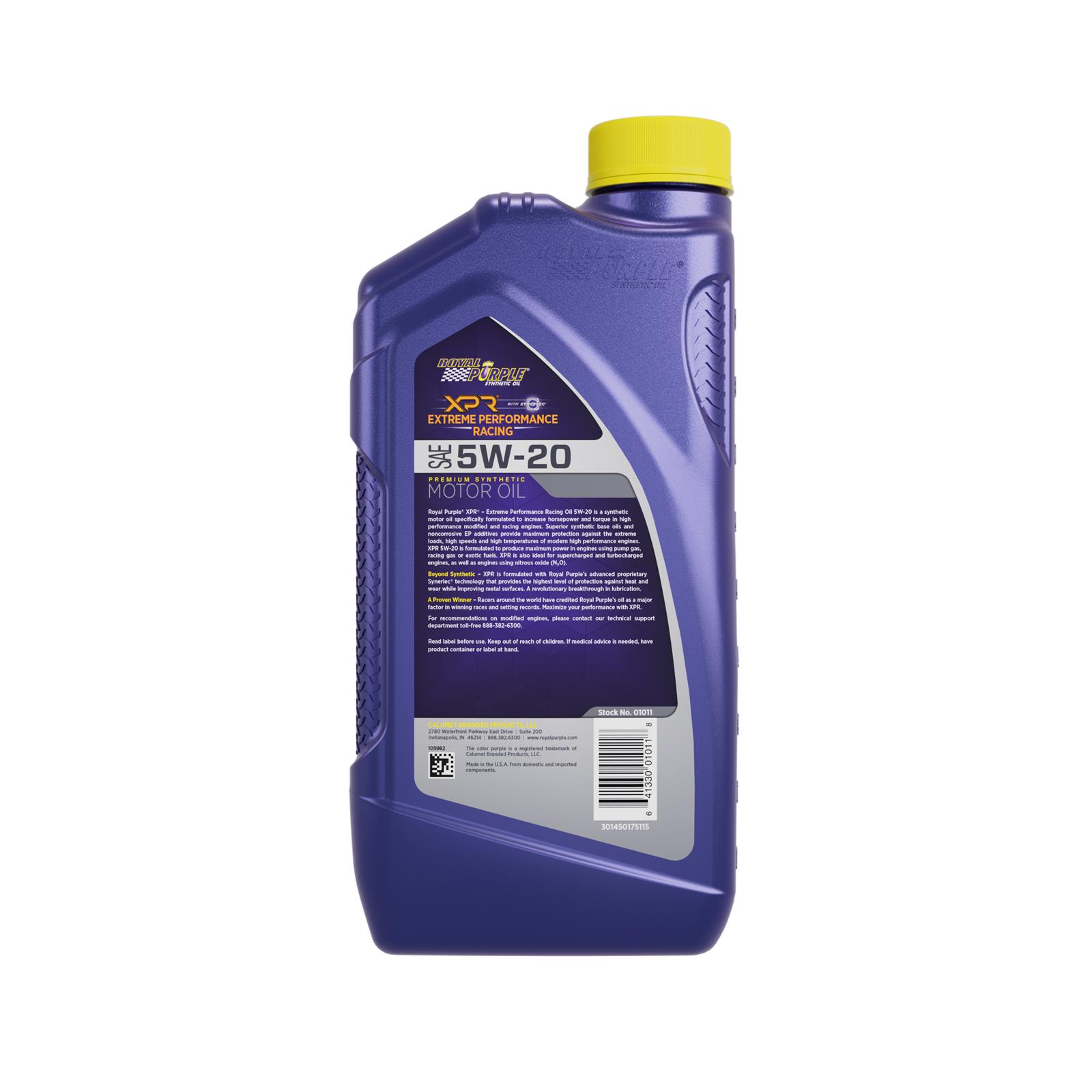5w20 Royal Purple XPR Extreme Racing Motor Oil 01011 Engine Oil, Racing, Synthetic, 5W20, 1 qt., Each