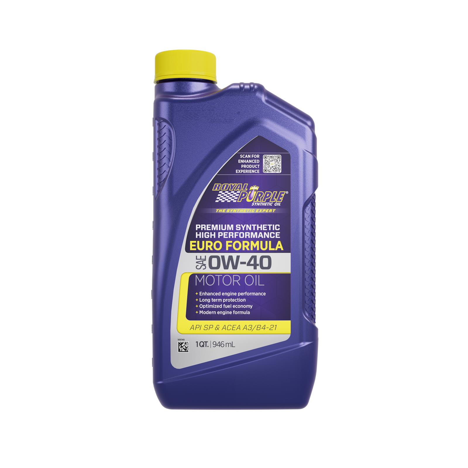 0w40 Royal Purple Premium High Performance Motor Oil 06484 Engine Oil, Synthetic, 0W40, 1 qt., Set of 6 thumbnail 3