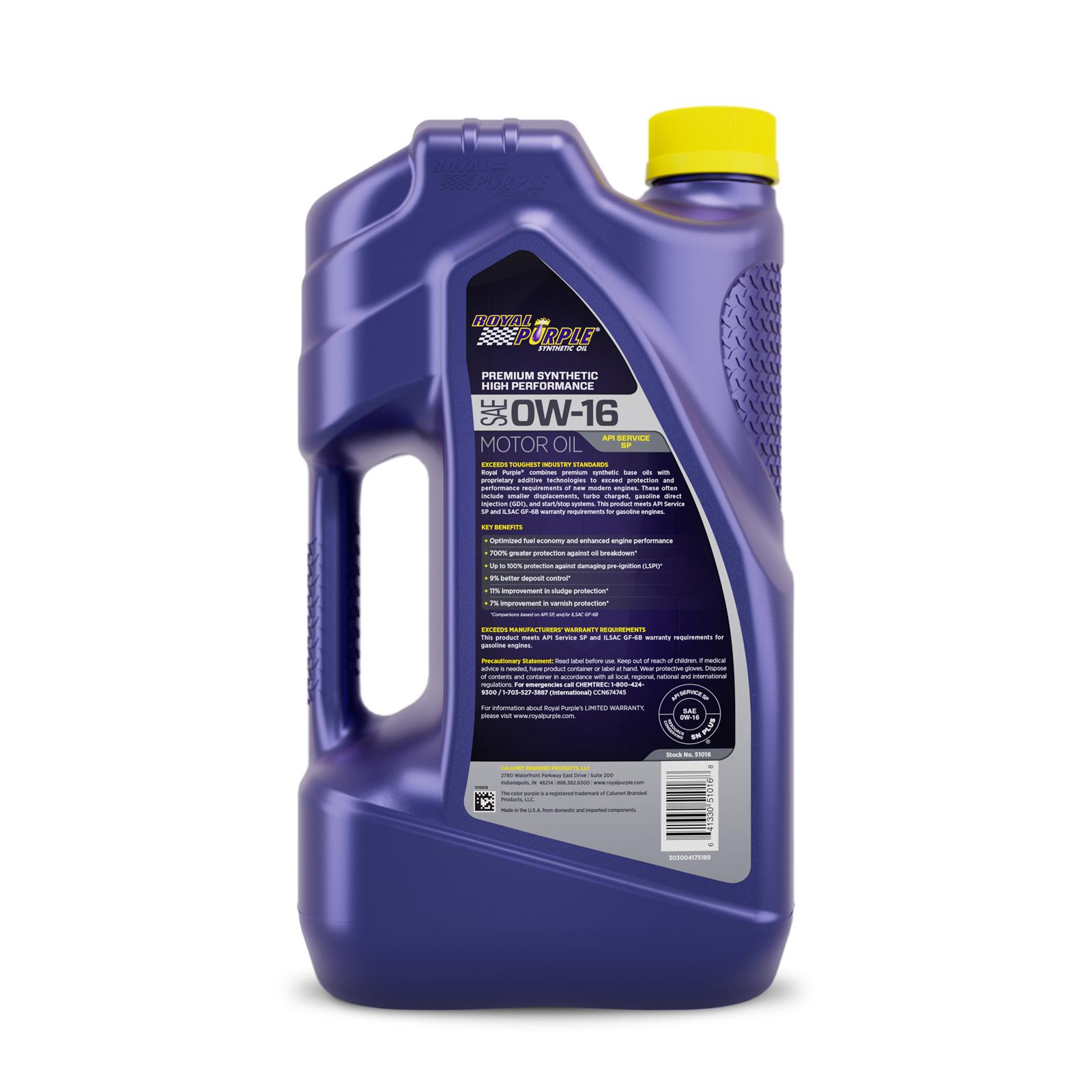Royal Purple 51016 Royal Purple Premium High Performance Motor Oil