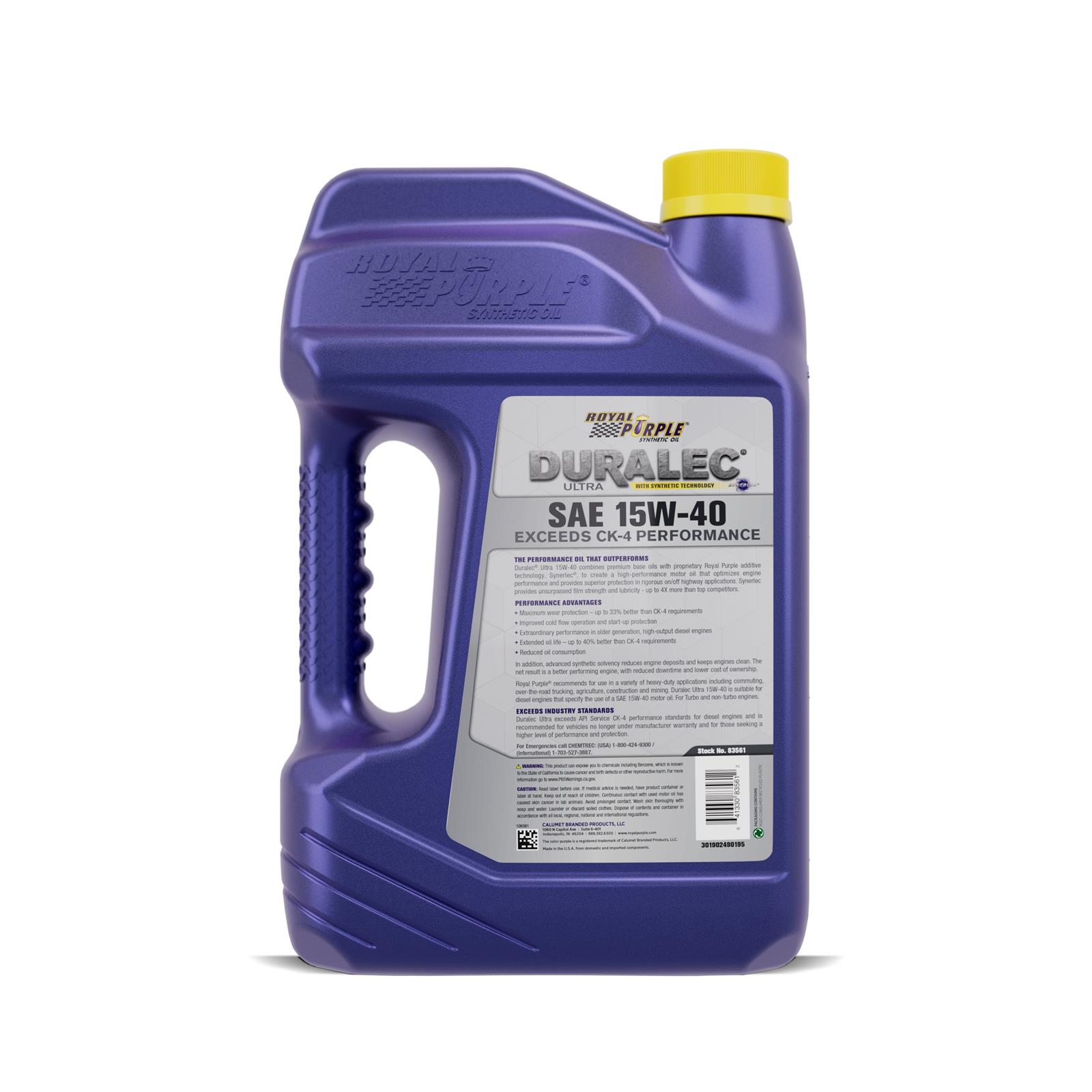 Royal Purple 83561 Royal Purple Duralec Ultra Diesel Motor Oil