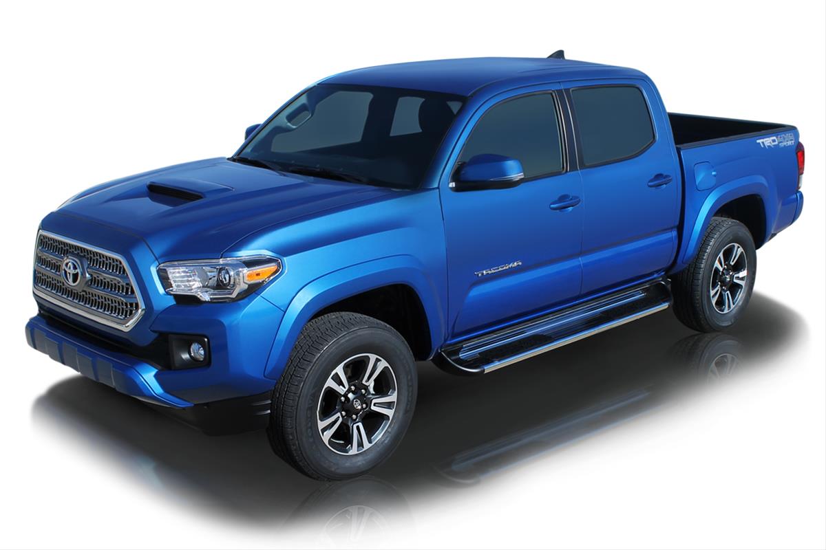 Raptor Series 7 in. SSR Stainless Steel Running Boards for 2005-2023 TACOMA - 1304-0378 Board, 7" SS, 07-17 Toyota Tacoma Double Cab thumbnail 2