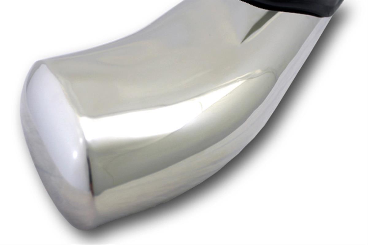 Raptor Series 5 in. Cab Length OE-Style Curved Oval Tube Side Step Bars for 2017-2024 F-350 SUPER DUTY, F-250 2015-2024 F-150 - 1603-0371 Bars, OE Style Oval, Polished. SS, 2015-20 Ford Reg. Cab, 2017-20 Ford thumbnail 3