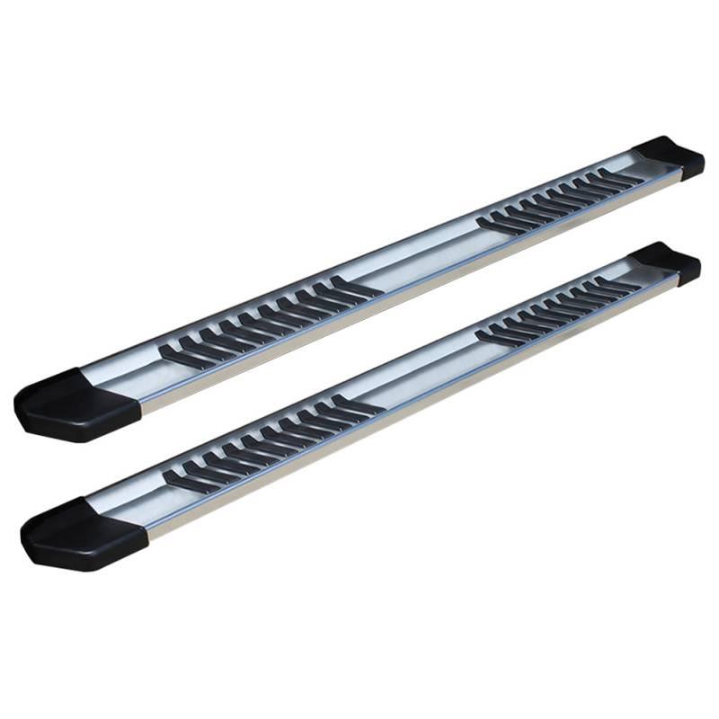 Raptor Series 6 in. OEM-Style Aluminum Running Boards 1701-0185 Boards, OEM-Style, Aluminum, Natural, Crew Cab, Chevrolet, GMC, Pair
