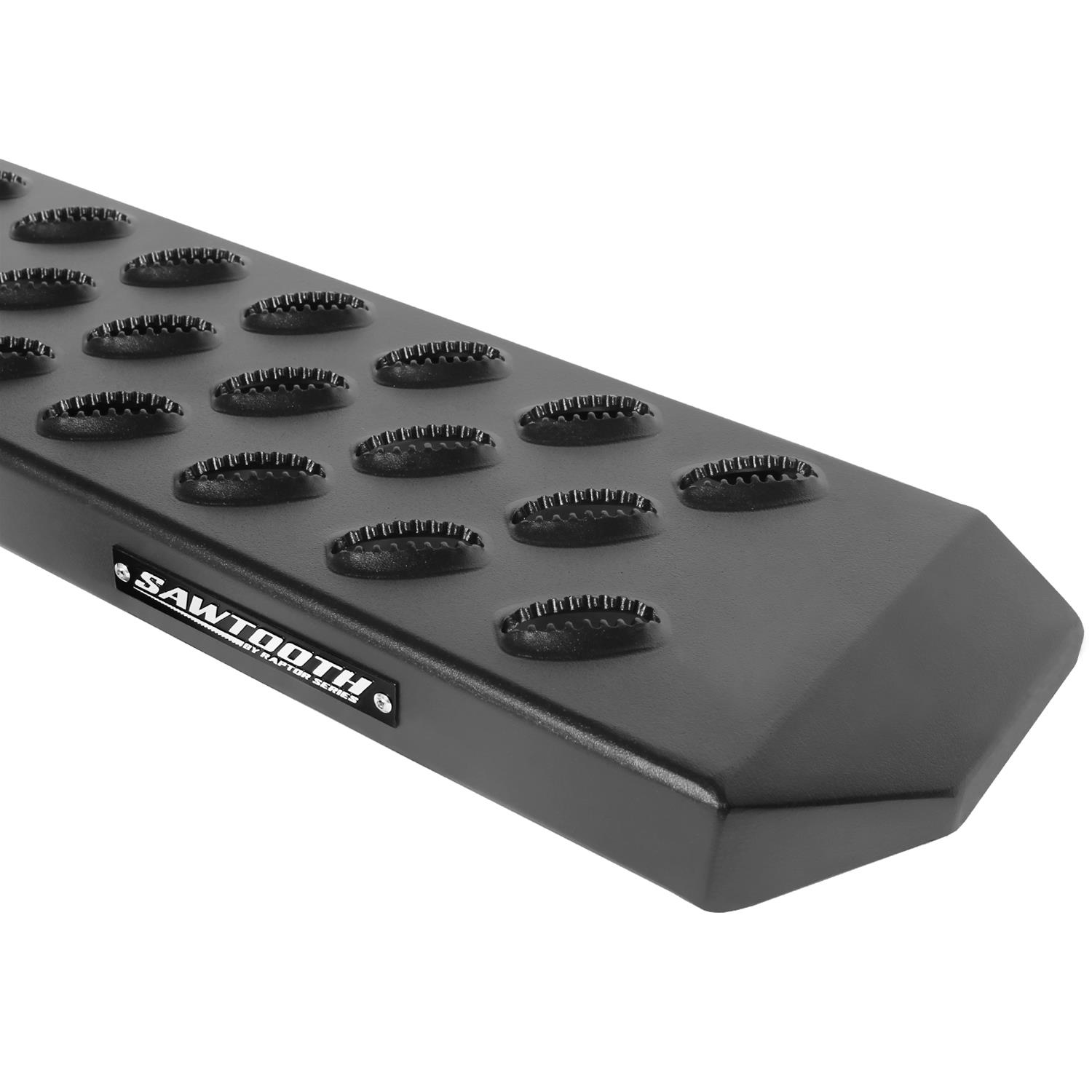 Raptor Series 6.5 in. Sawtooth Slide Track Running Boards 2101-0174BT Boards, Track, Aluminum, Black, Chevrolet, GMC, Pair thumbnail 3