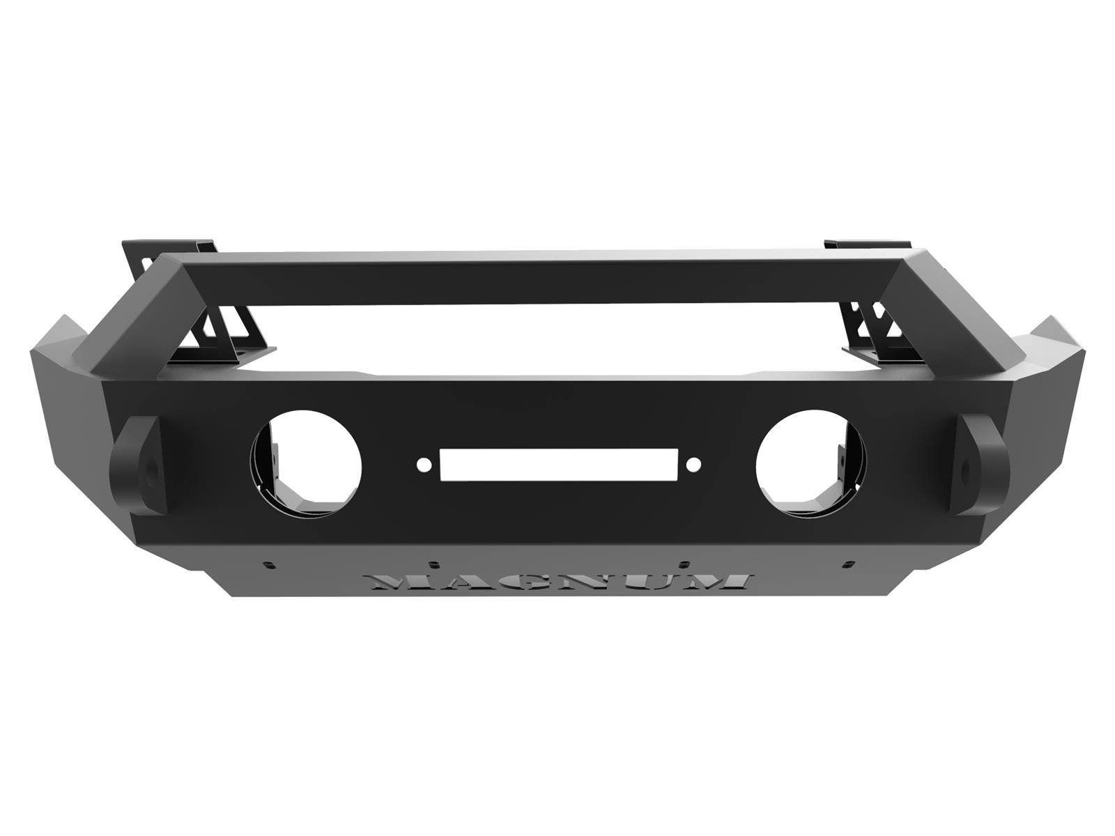 Raptor Series Magnum RT Front Bumpers for 2007-2017 WRANGLER, 2018 WRANGLER JK - FBM21JPN-RT Bumper, RT, Front, Fabricated, Steel, Black Textured Powdercoated, Winch Ready, Jeep, Each thumbnail 2