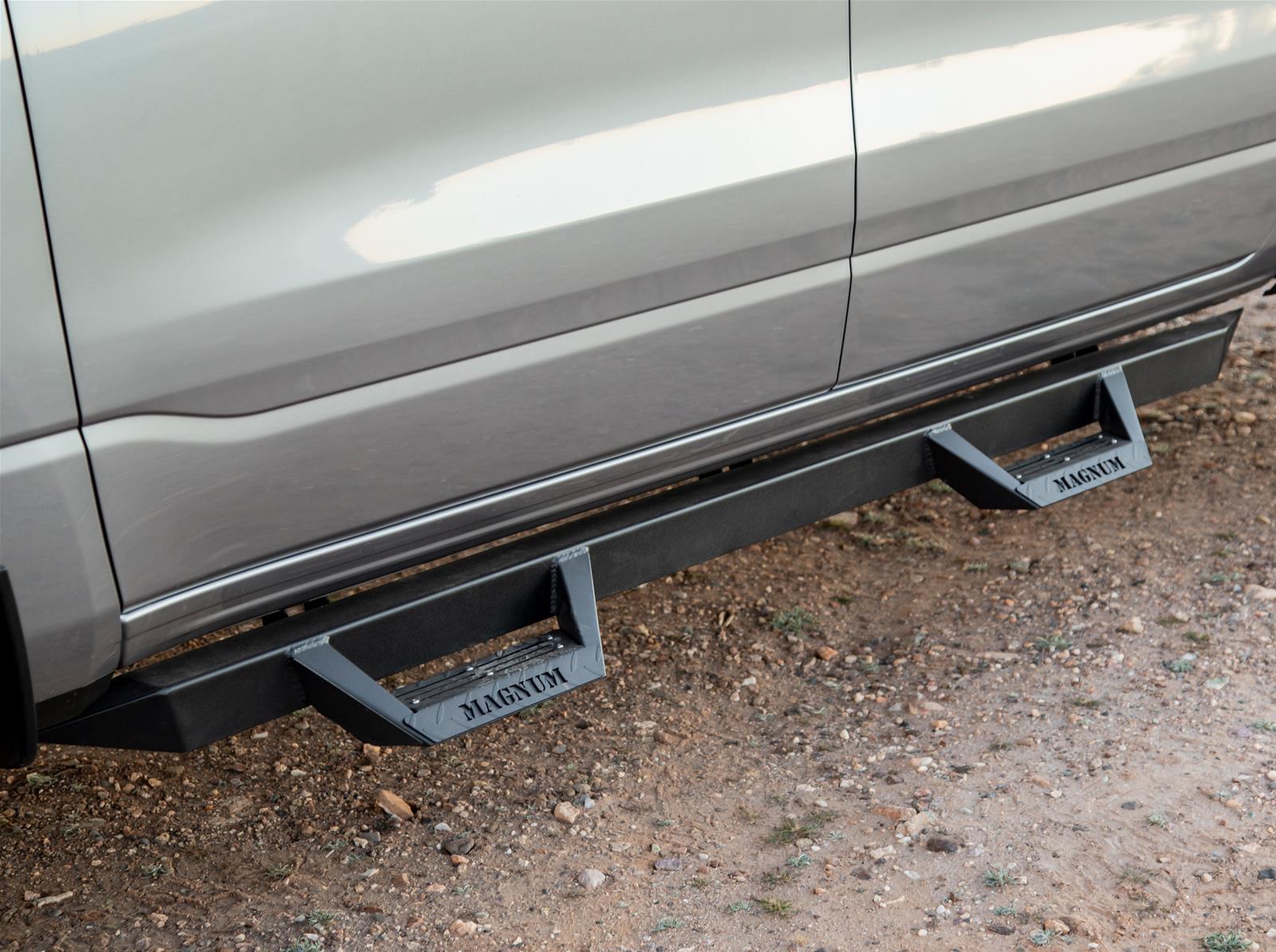 Raptor Series - Running Boards, Nerf Bars and Rock Sliders for 2009-2014 F-150 RTS81FD RT Steps Black Textured 09-14 Ford Super Cab; 09-14 Ford Super Cab Black Cab Length RT Steps