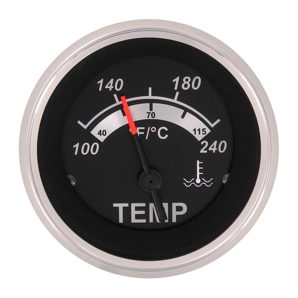 Sierra Marine 67020P Sierra Marine Black Sterling Series Gauges