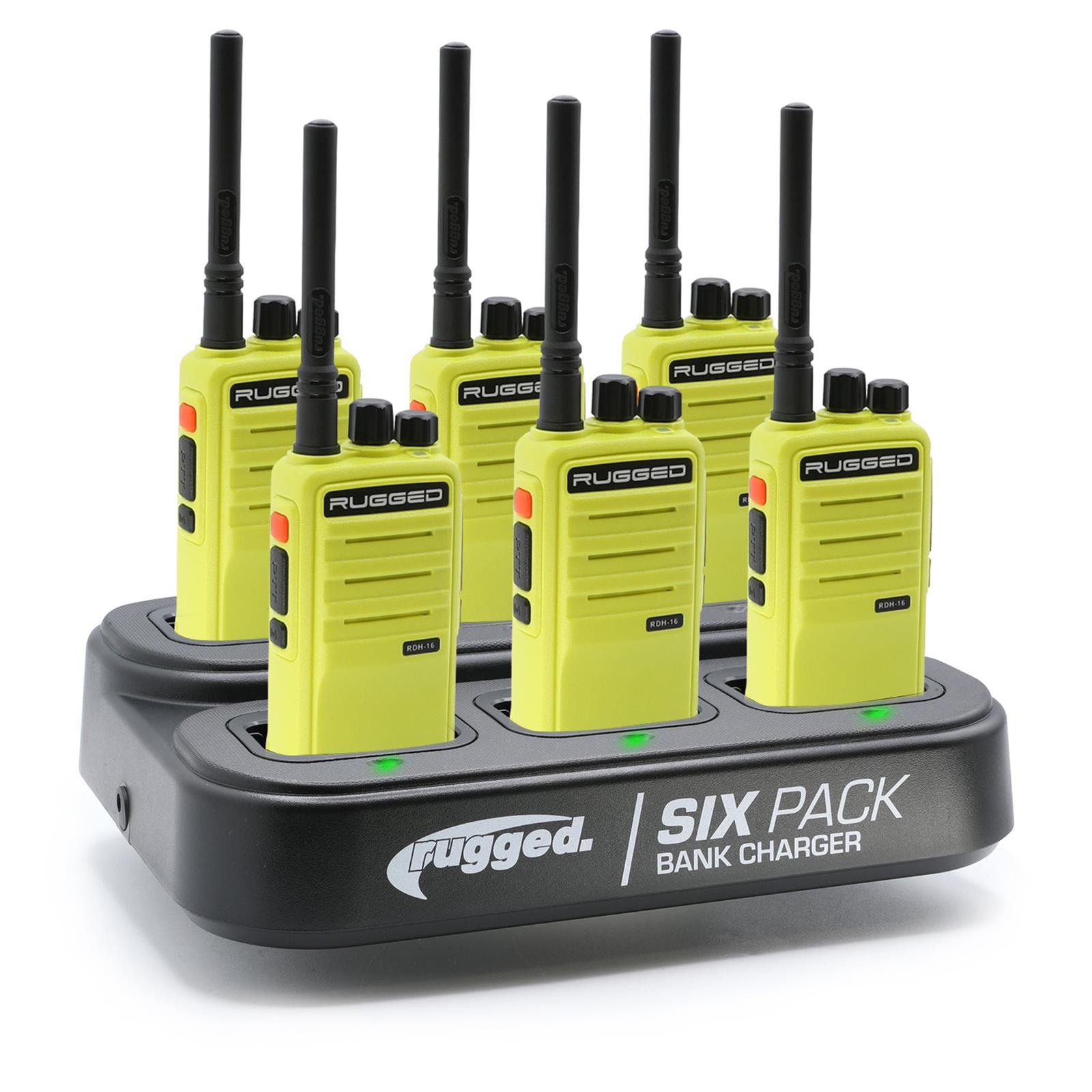 Rugged Radios 6 PACK - Choose Your Business Band Two Way Handheld Radio R1 Blue thumbnail 4