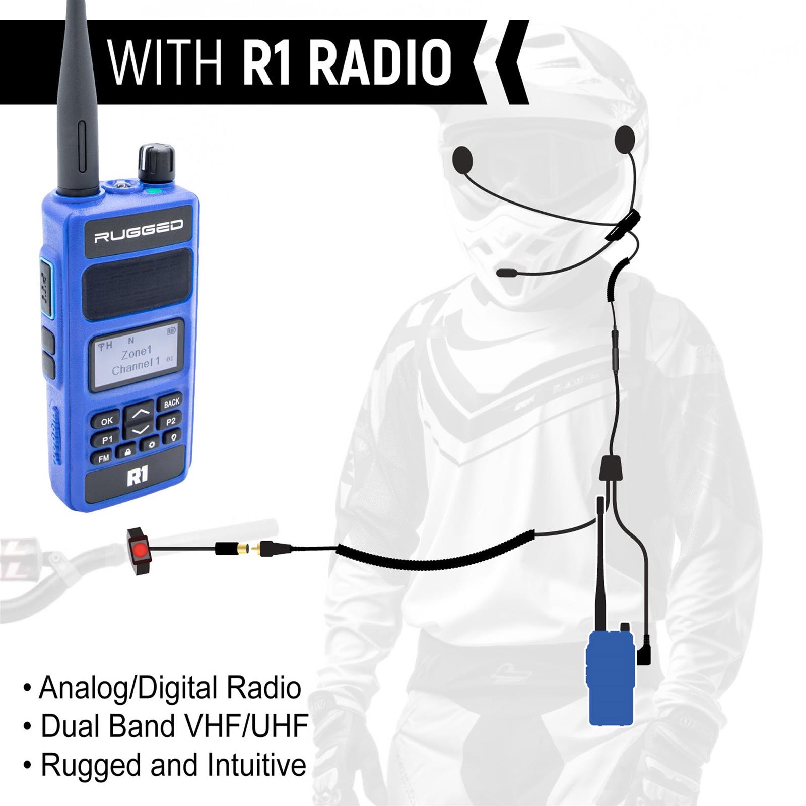 Rugged Radios Two Way Radio Components BT2-KIT-V3 CONNECT BT2 Bluetooth Moto Kit thumbnail 5
