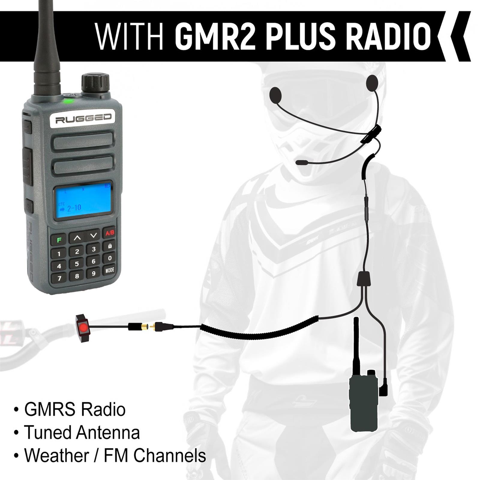 Rugged Radios Two Way Radio Components BT2-KIT-V3 CONNECT BT2 Bluetooth Moto Kit thumbnail 4