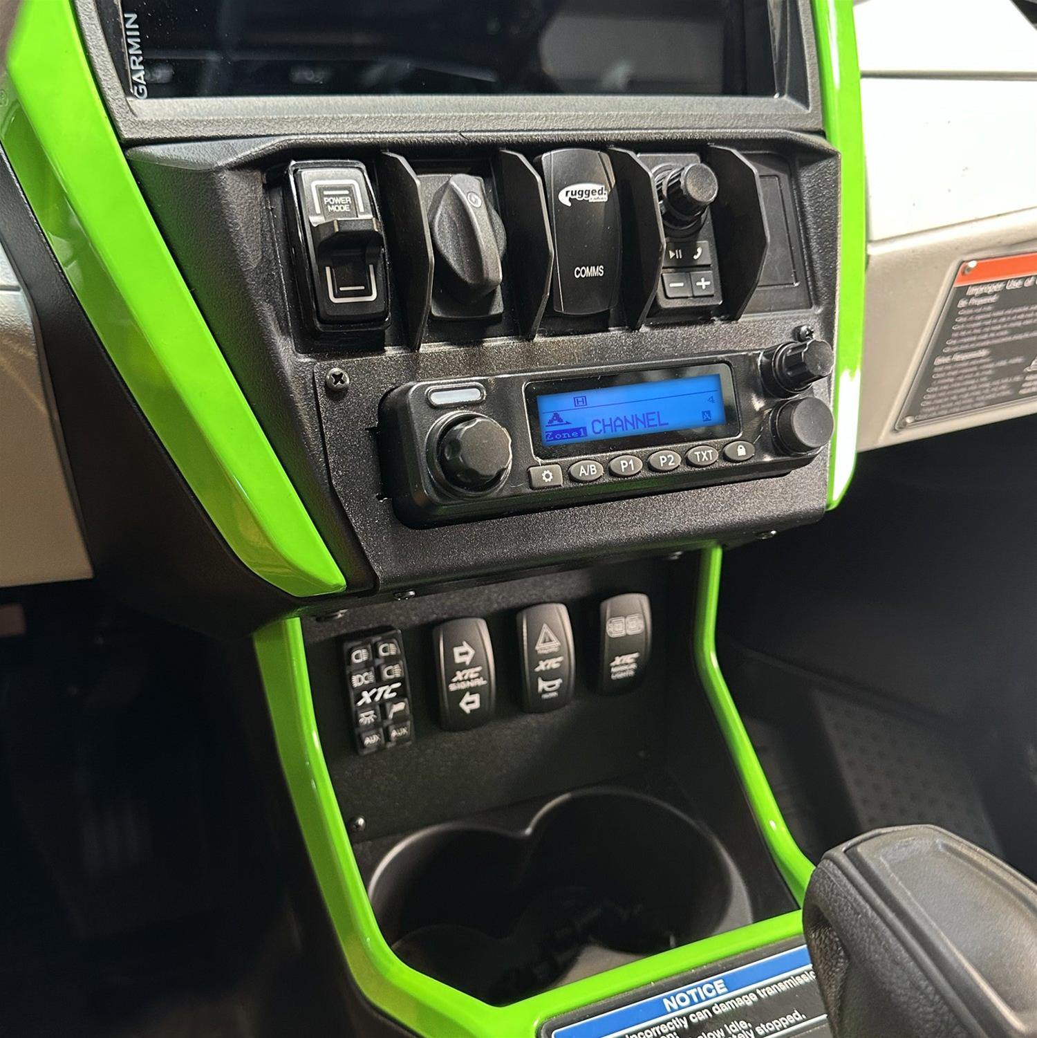 Rugged Radios Kawasaki Teryx4/Teryx5 H2 Comp Comm Kit w/ BT Intercom & 2-Way - 696/G1 GMRS thumbnail 2