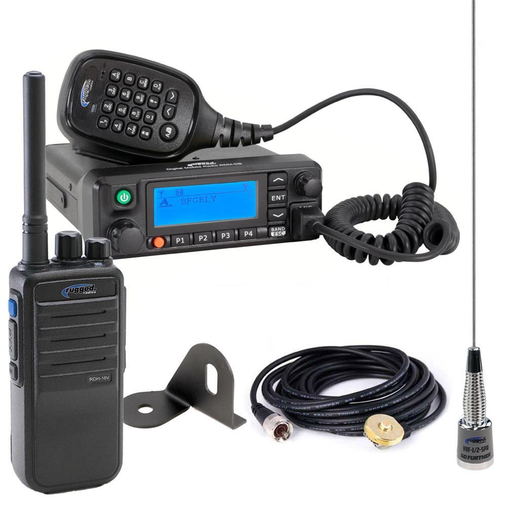 Rugged Radios Jeep Digital Business Band Mobile Radio Kits and RDH Handheld  Radios JEEP-KIT-RDM-U